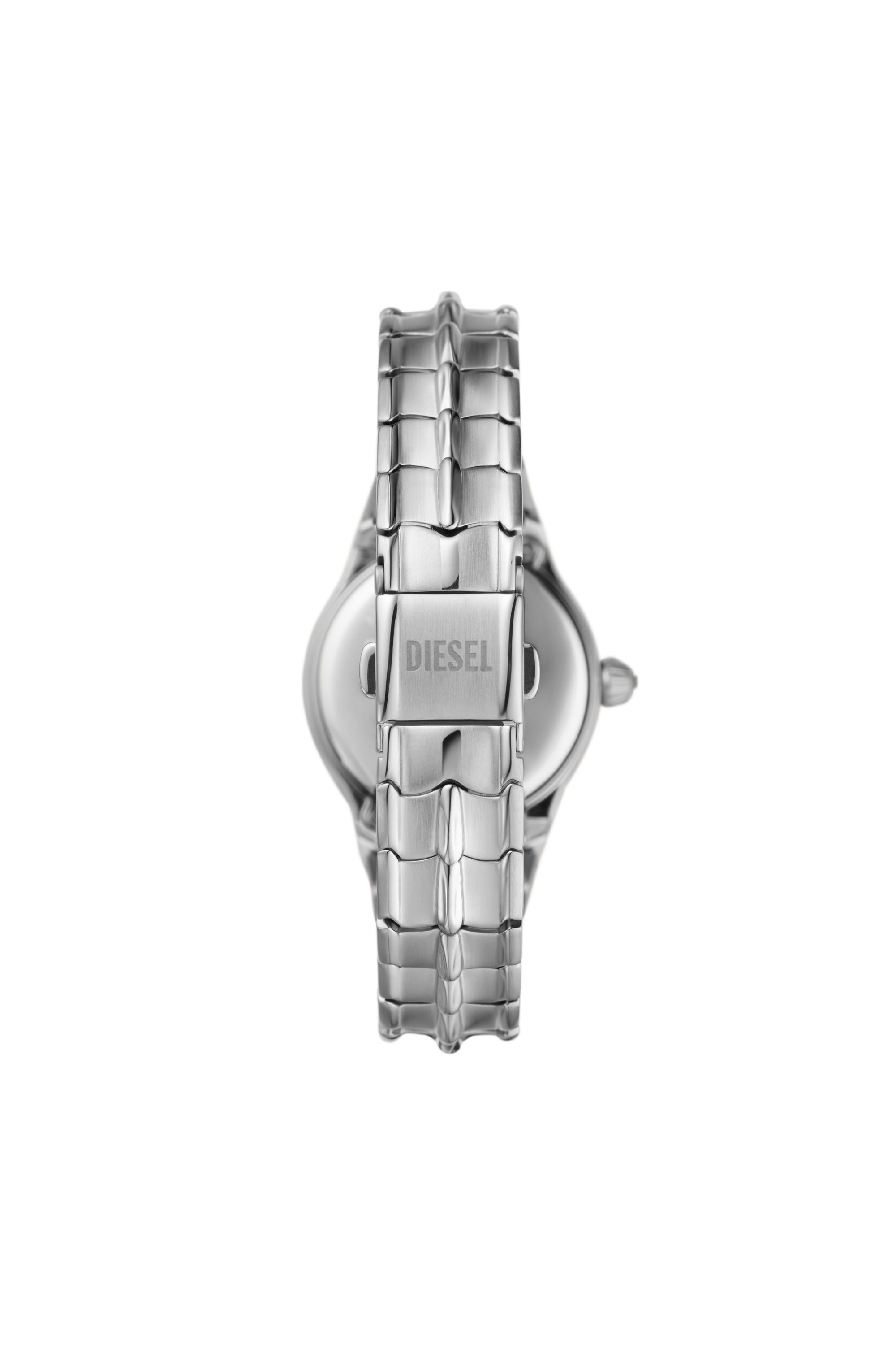 Diesel - DZ5605, Damen Vert Armbanduhr aus Edelstahl mit drei Zeigern in Silber - 2