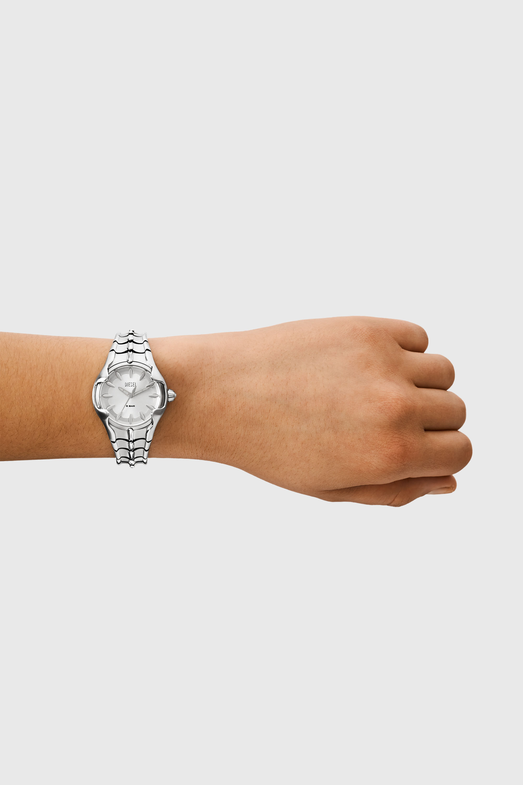 Diesel - DZ5605, Woman's Vert three-hand stainless steel watch in Silver - 4