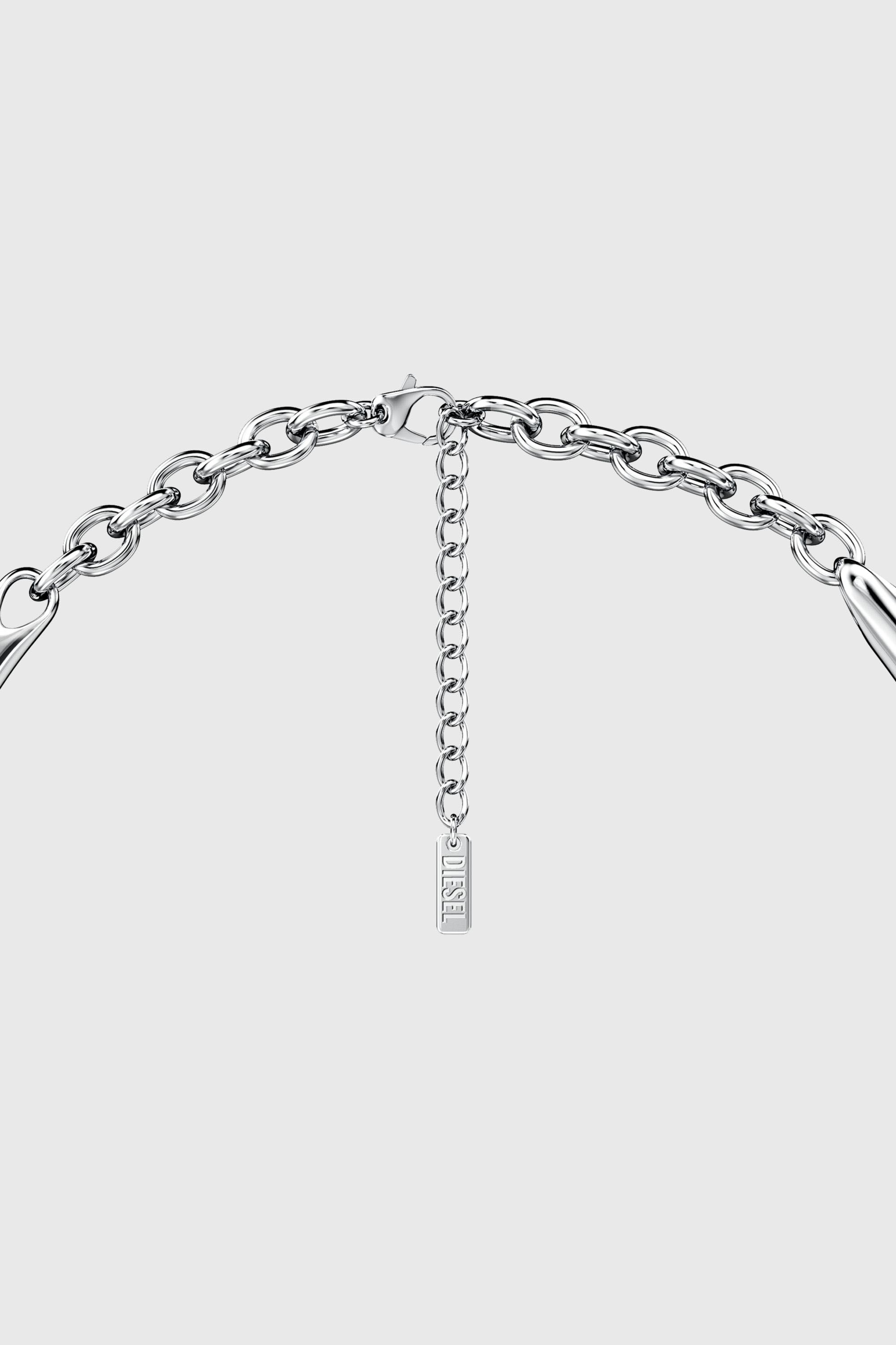 Diesel - DX1697040 JEWELLERY, Unisex Halskette aus Edelstahl in Silber - 3