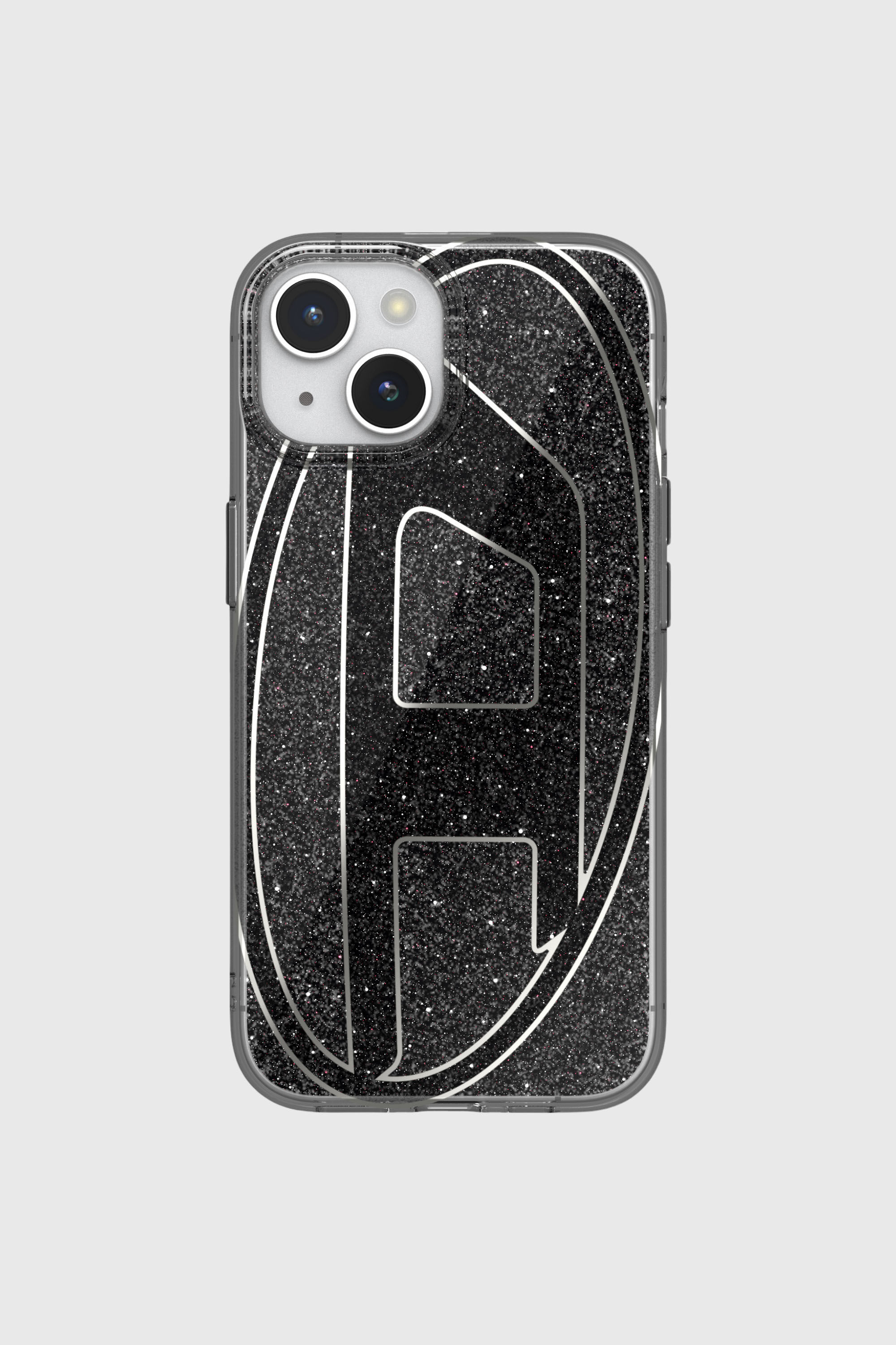 Diesel - 60023 AOP CASE, Unisex Glitter Case f&uuml;r iP 15 in Schwarz - 2