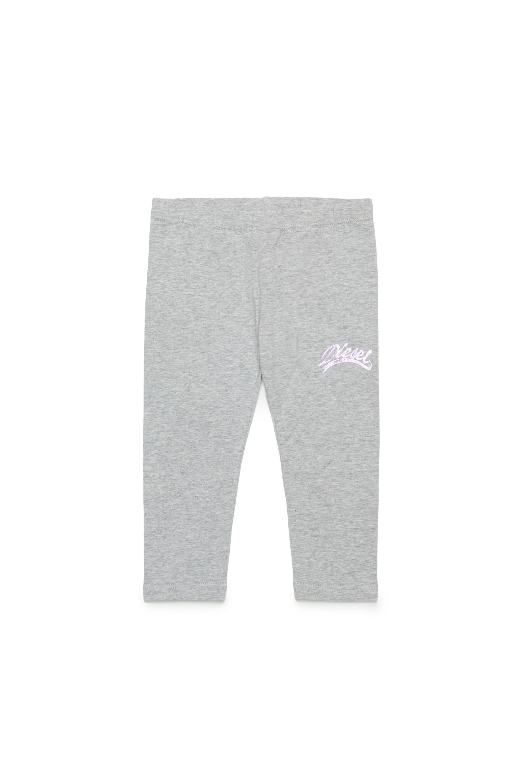 Diesel - PSTRAB, Damen Leggings mit Metallic-Logo in Grau - 1
