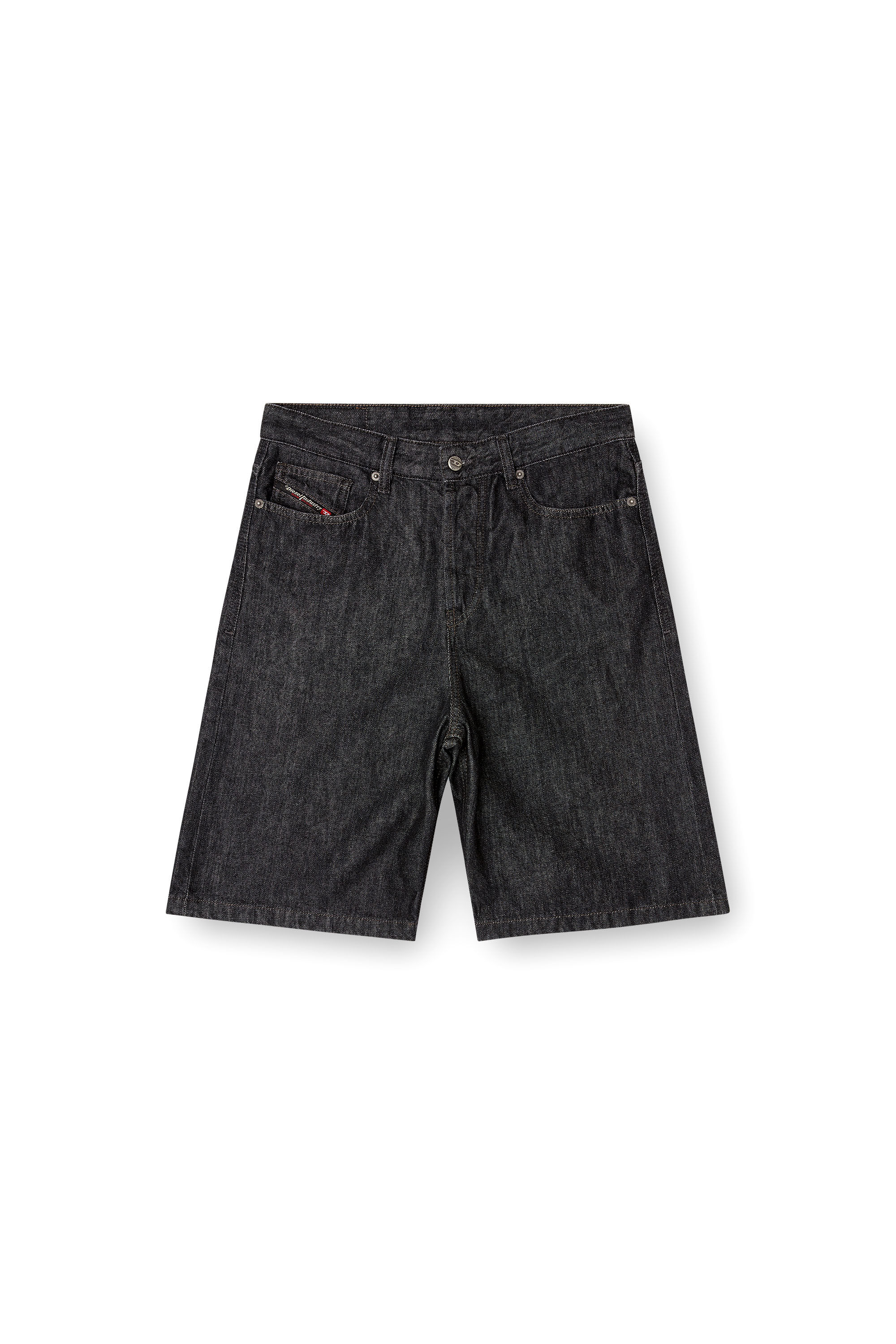 Diesel - DE-SIRE-SHORT, Damen Shorts aus Rinse-Wash-Denim in Schwarz - 2