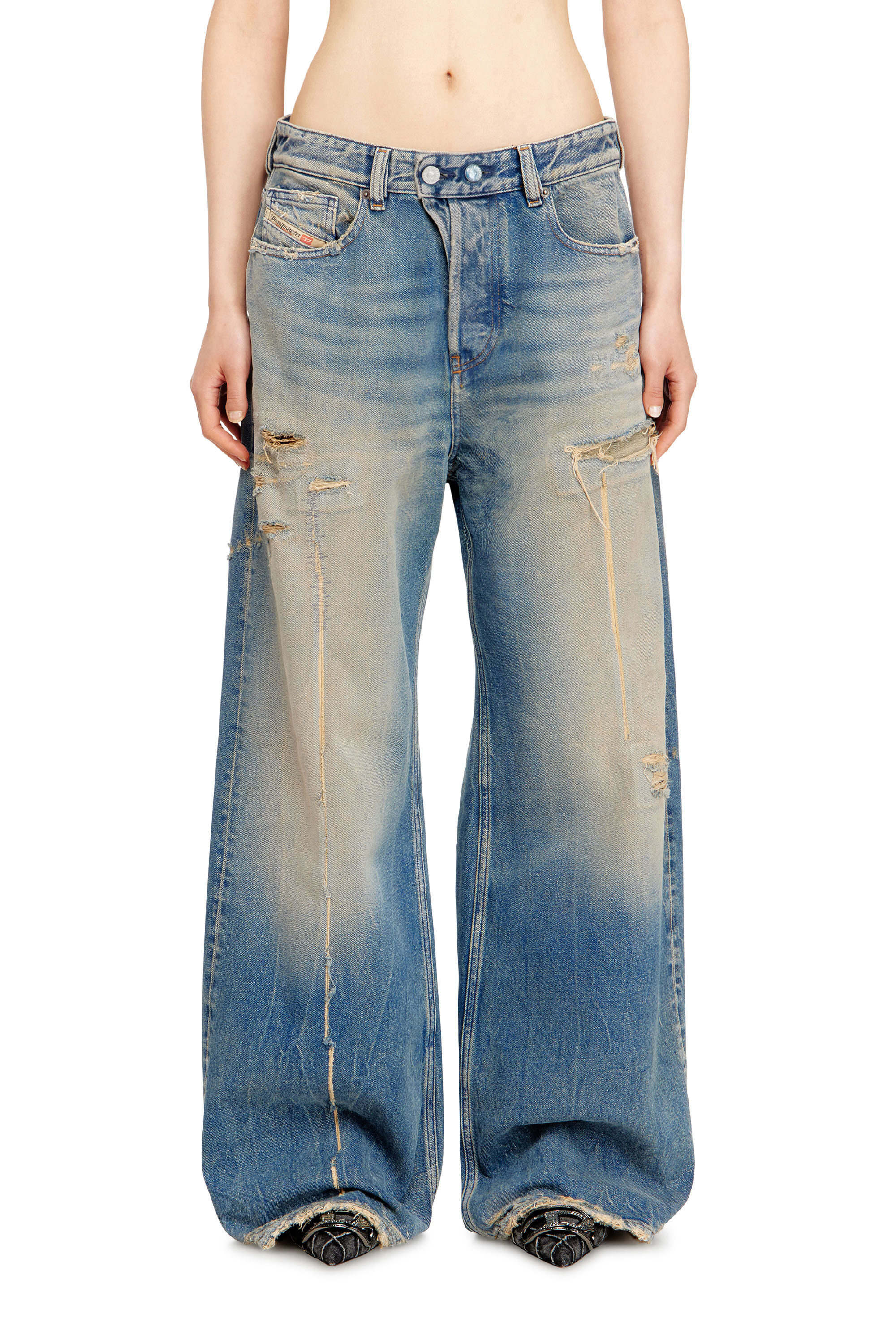 Damen Relaxed Jeans | Low Waist 1996 D-Sire | Mittelblau | Diesel DE