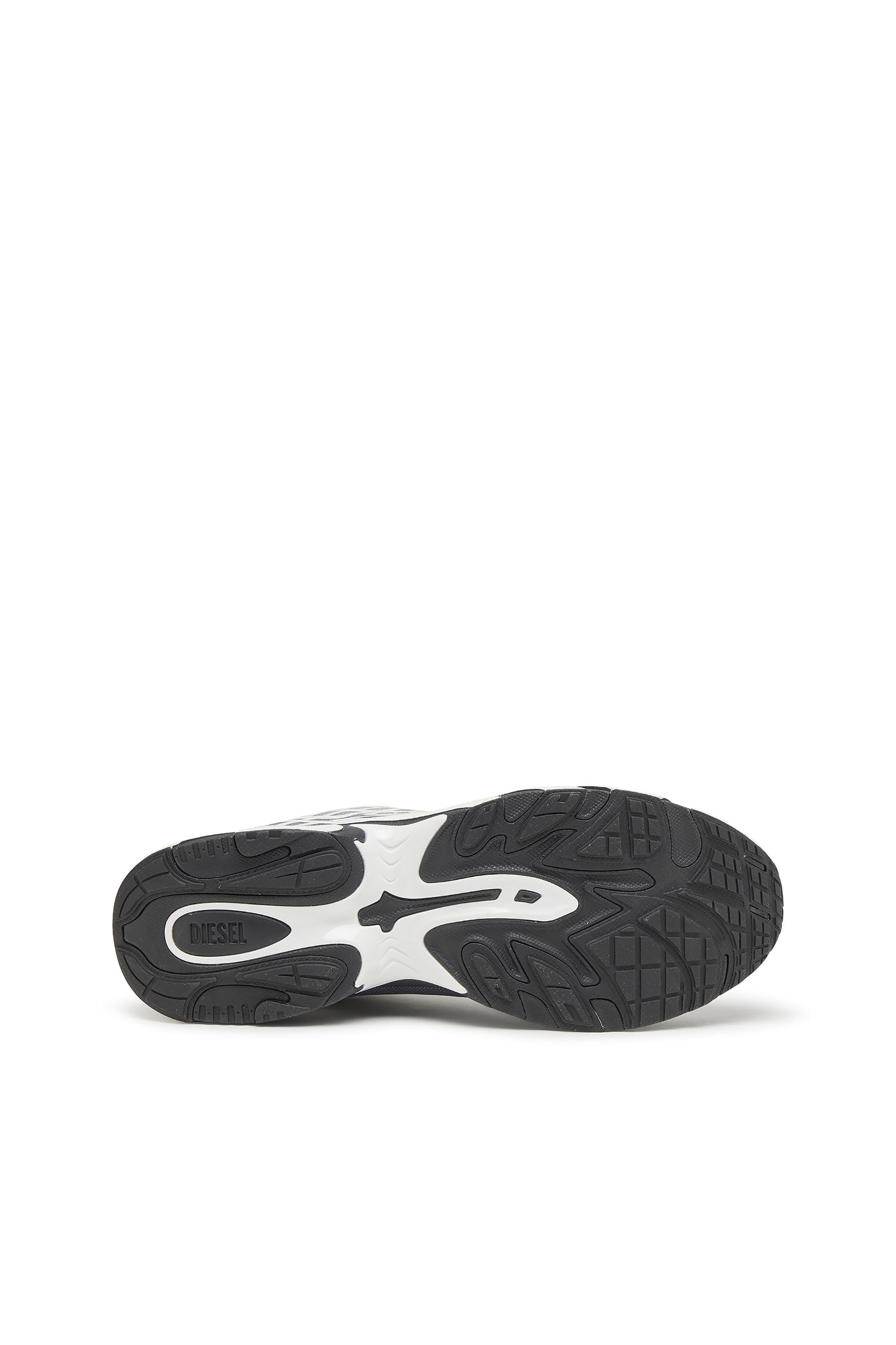 Diesel - S-D-VIT'S 500 LOW, Herren D-Vit-Sneaker aus gestreiftem Dégradé-Mesh in Weiß/Grau - 5