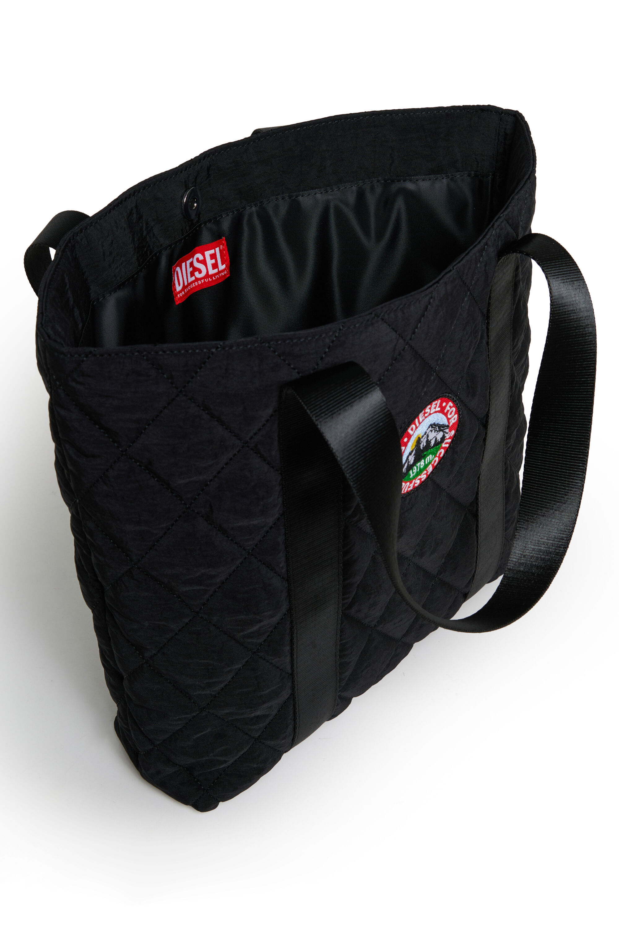 Diesel - WMONTY, Damen WMONTY - Tote bag aus gestepptem Nylon in Schwarz - 4