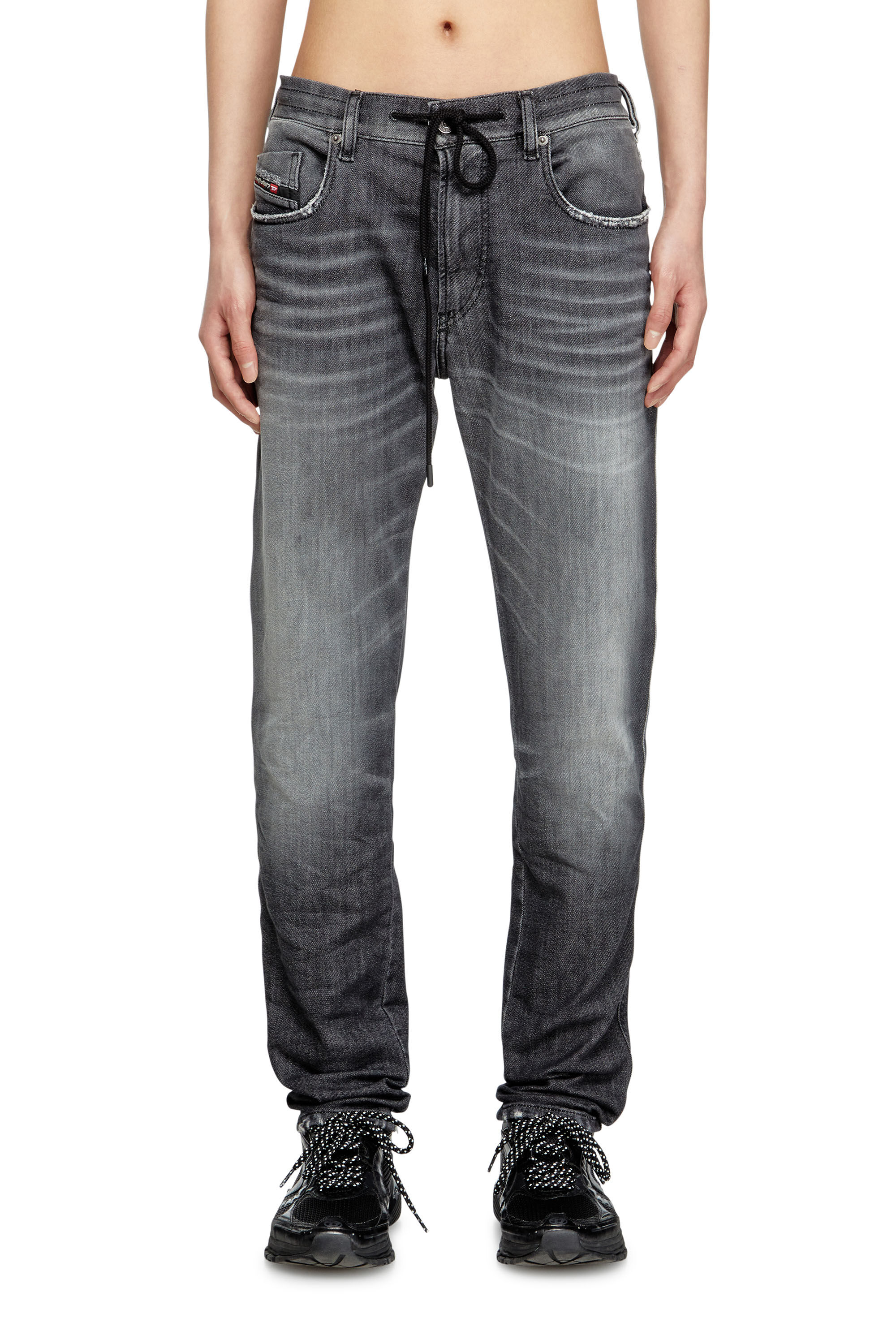 Diesel - Herren Slim 2062 D-Strukt Joggjeans® 09M67, Schwarz/Dunkelgrau - 3