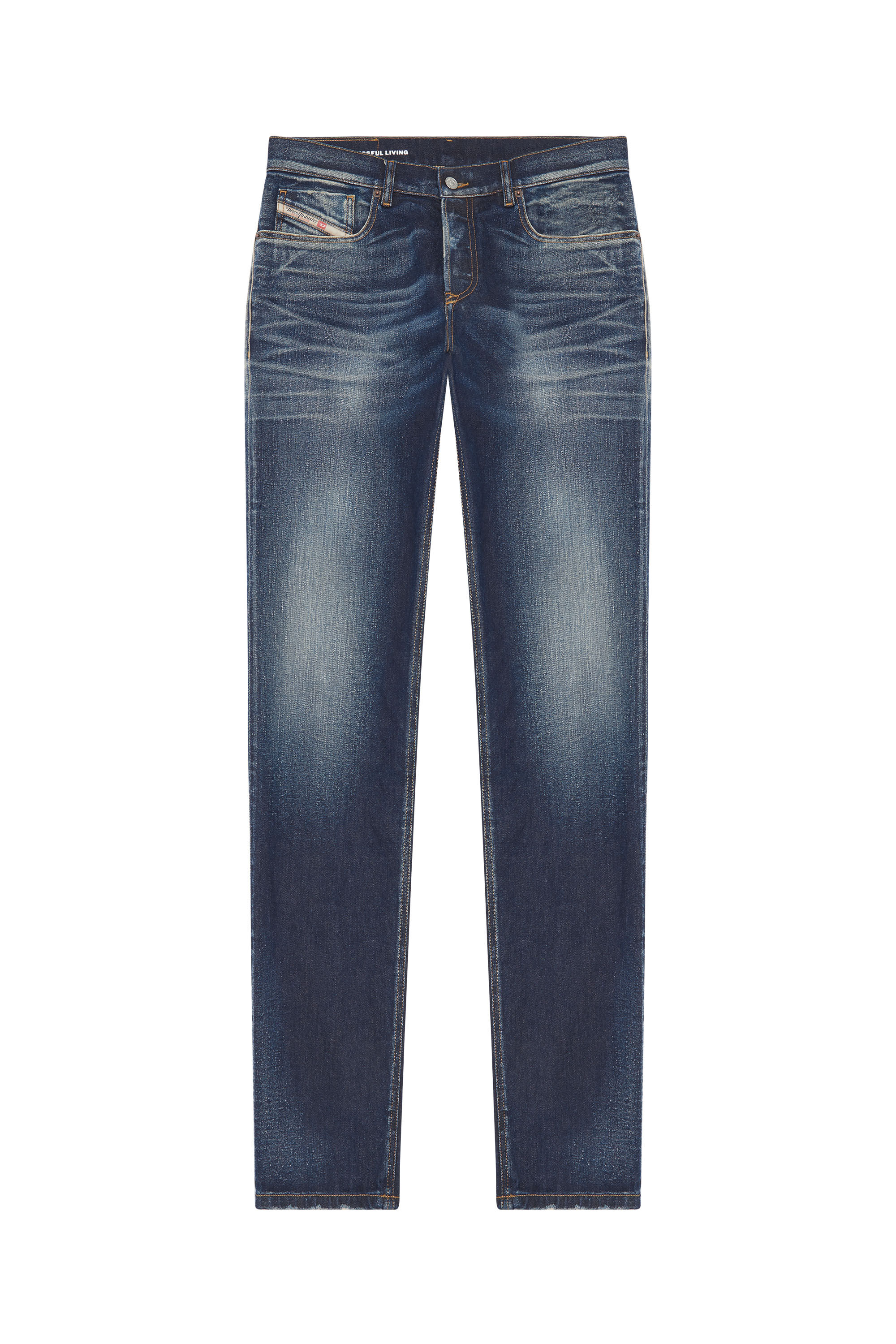 Diesel - Tapered Jeans 2023 D-Finitive 09G27, Dunkelblau - Image 2