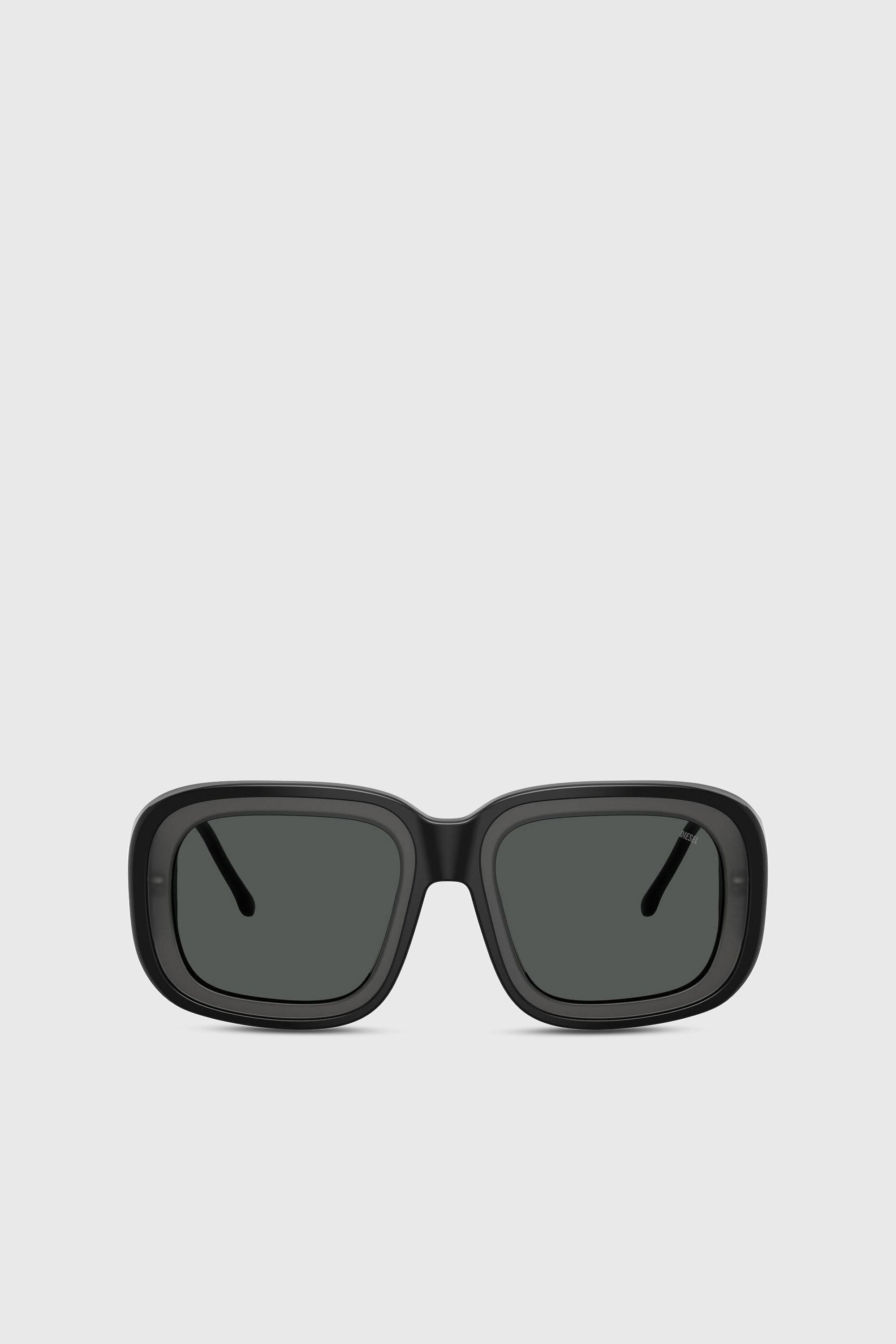 Diesel - 0DL2015U, Unisex Quadratische Sonnenbrillen in Schwarz - 1