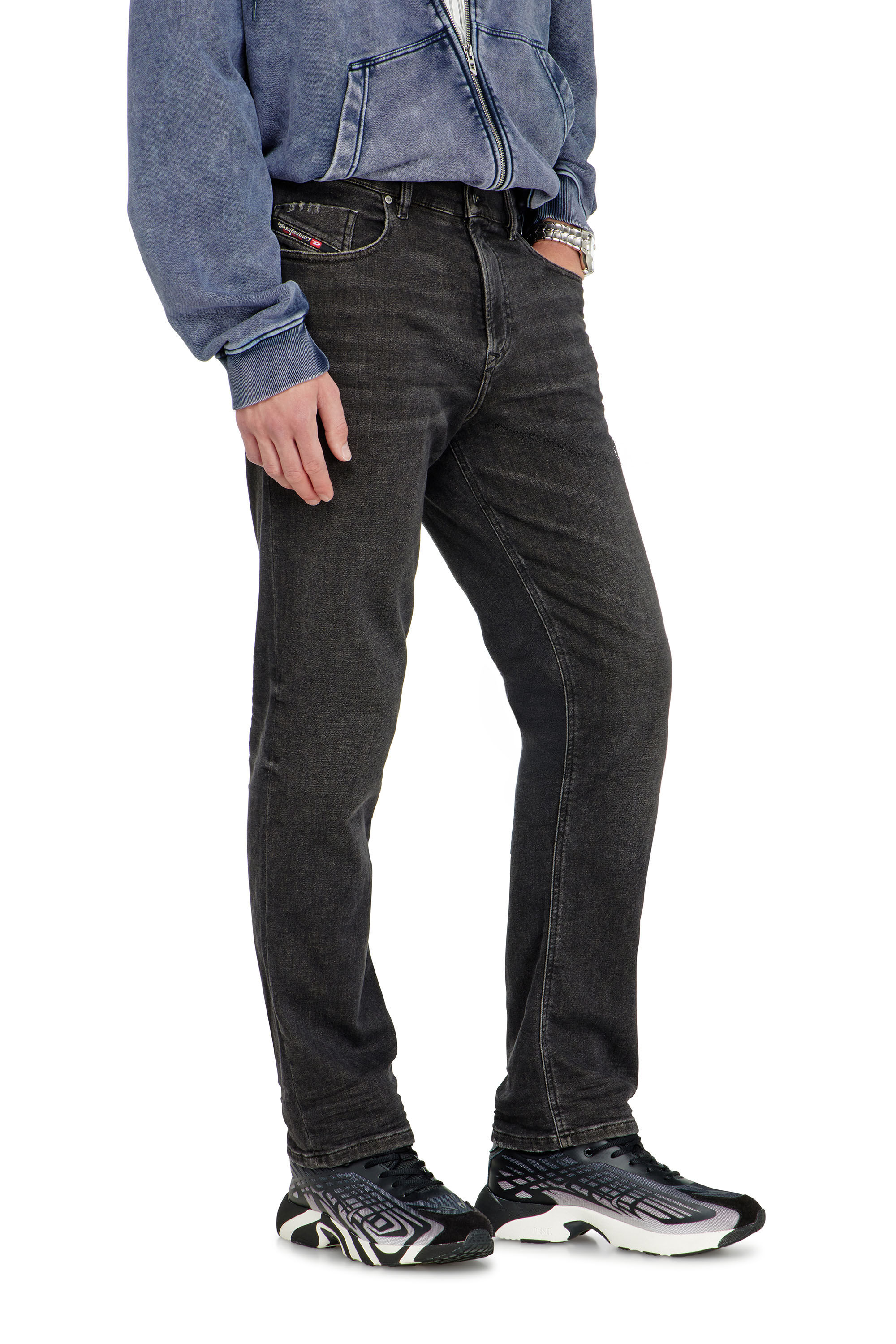 Diesel - Herren Regular 2090 D-Veekley Joggjeans&reg; 09P92, Schwarz/Dunkelgrau - 5