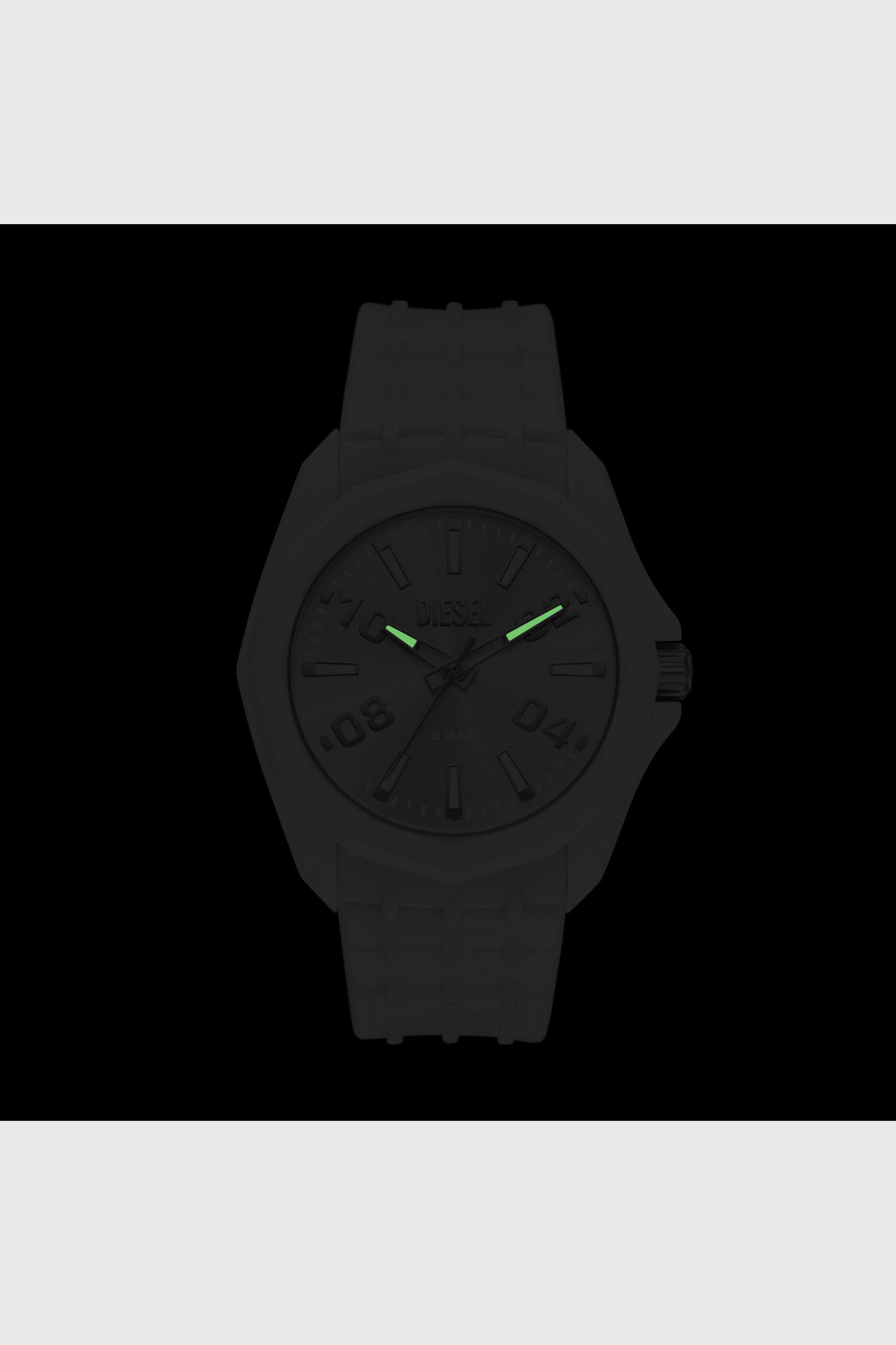 Diesel - DZ2244 WATCH, Herren Stinger Uhr aus wei&szlig;em Silikon in Wei&szlig; - 5