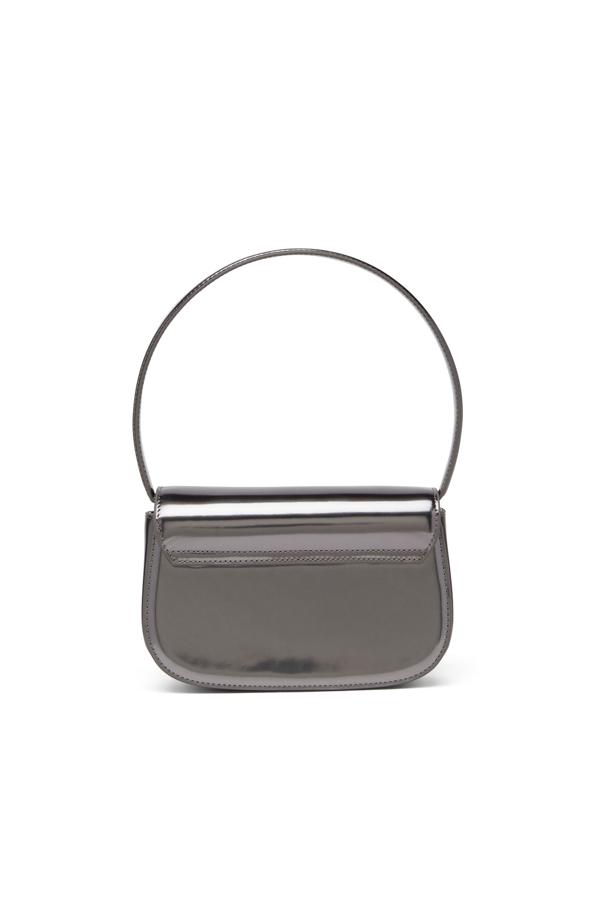 Diesel - 1DR, Damen 1DR-Ikonische Schultertasche aus Spiegel-Leder in Grau - 3