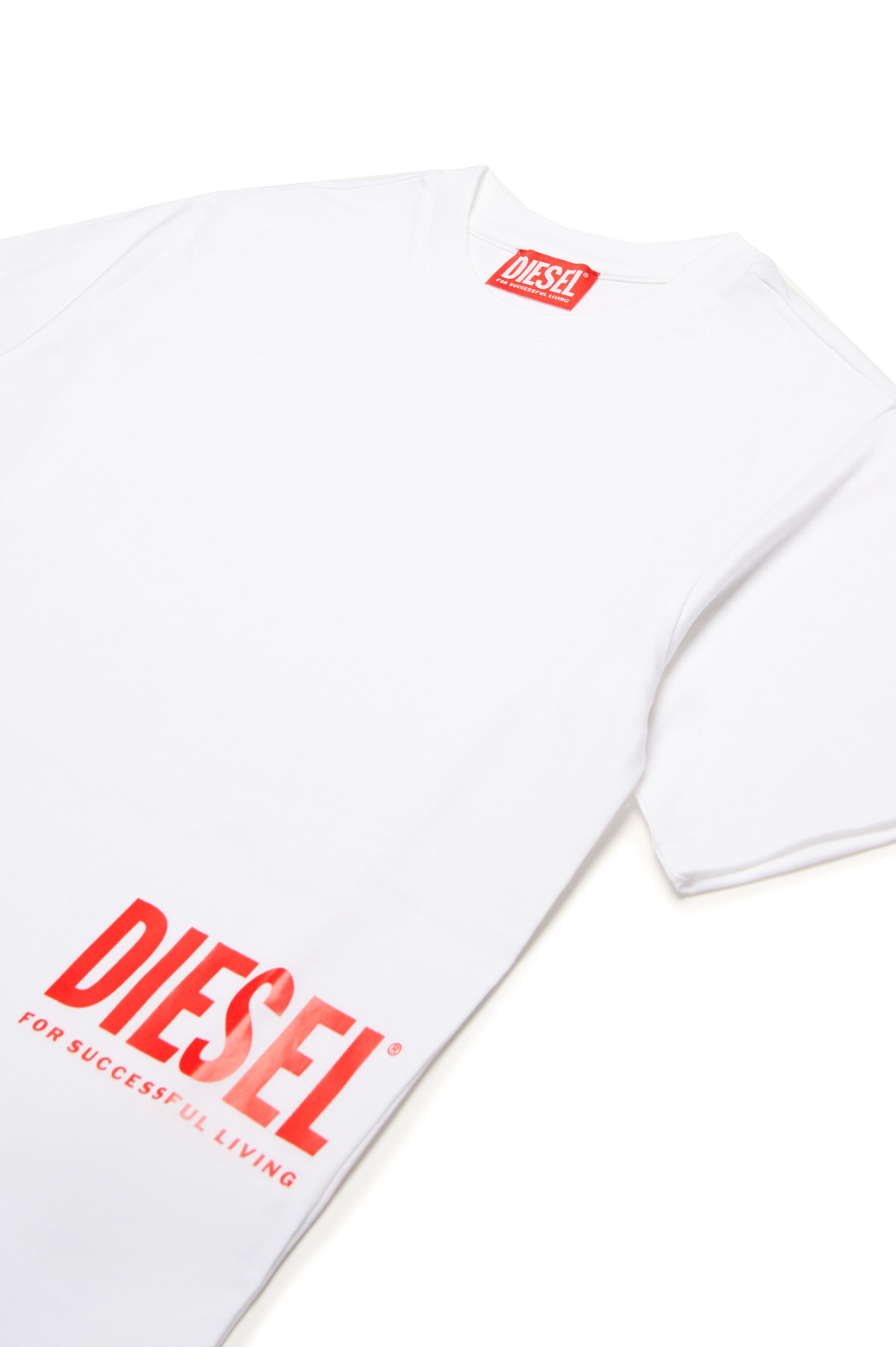Diesel - MTFIND OVER, Herren T-Shirt mit Biscotto-Logo in Weiß - 3
