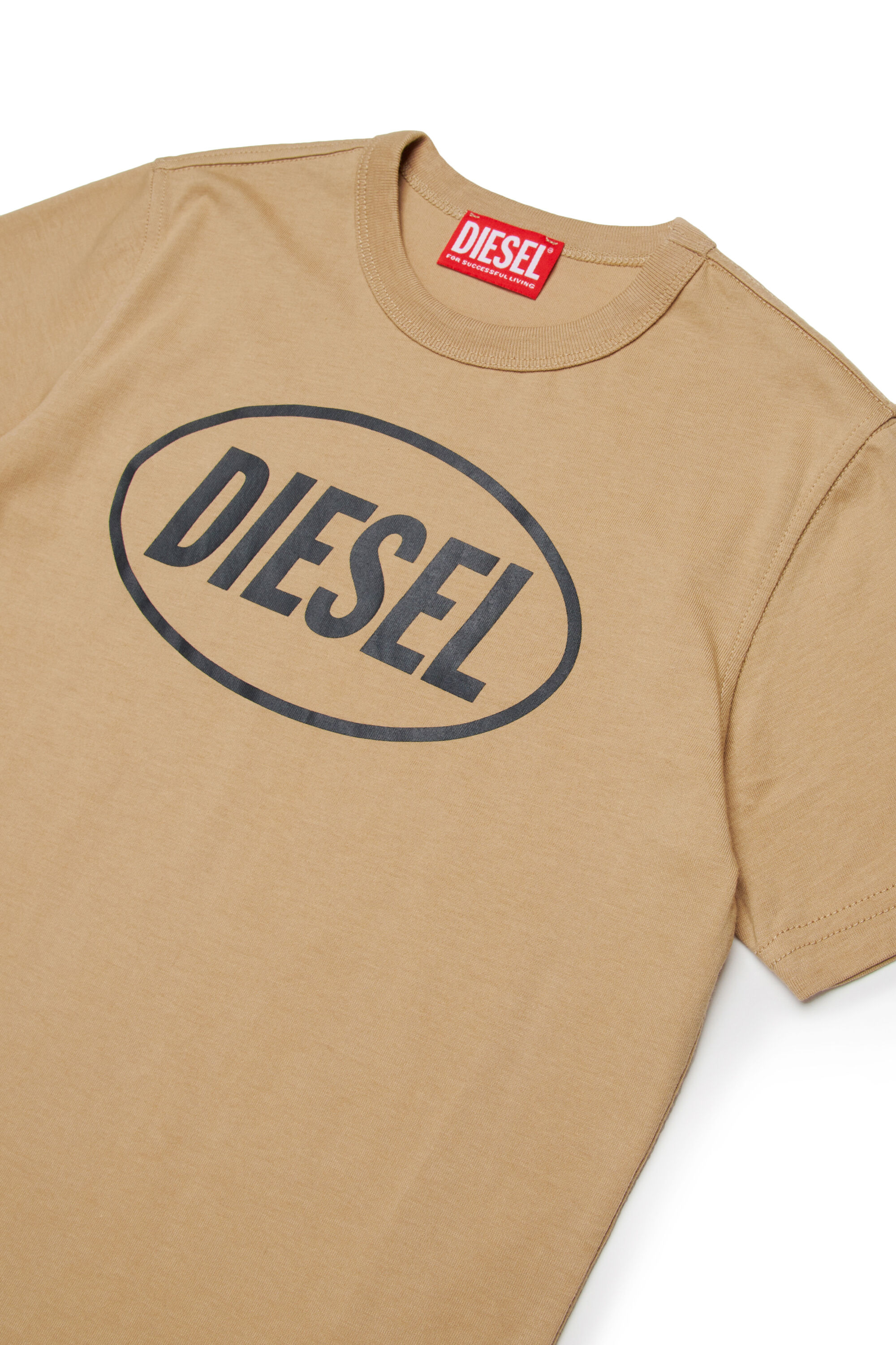 Diesel - TUNDRA, Herren Baumwoll-T-Shirt mit Logo in Hellbraun - 3