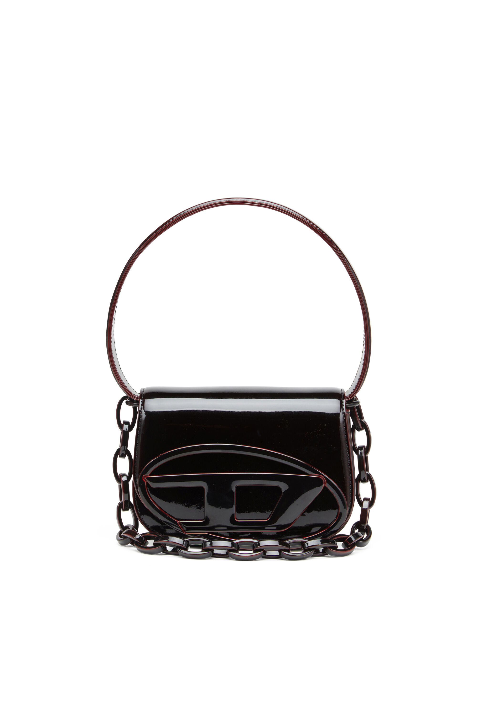 Diesel - 1DR, Damen 1DR-Ikonische 1DR-Tasche aus flüssigem PU in Burgunderrot - 1