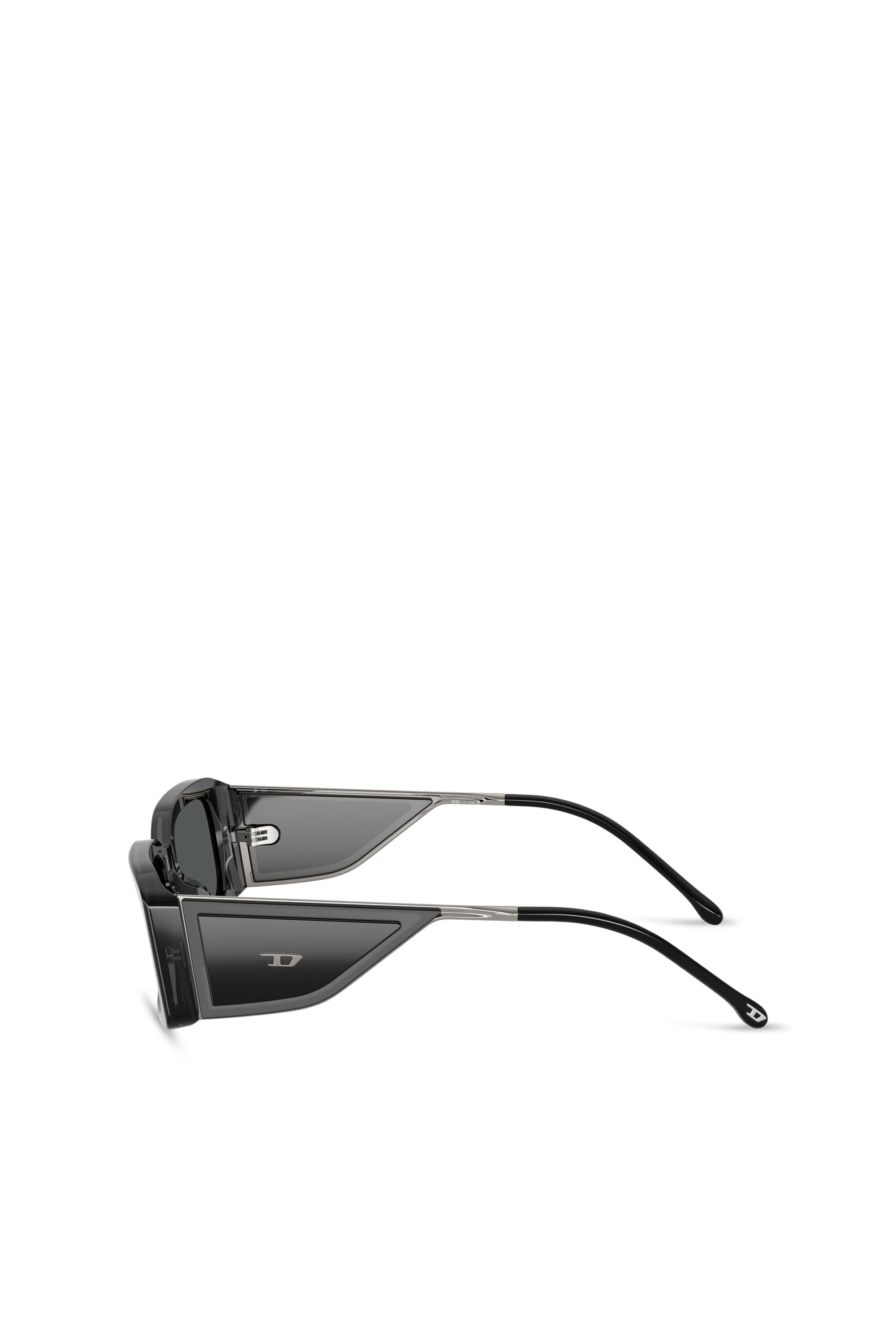 Diesel - 0DL2017U, Unisex Rechteckige Sonnenbrille in Schwarz - 4