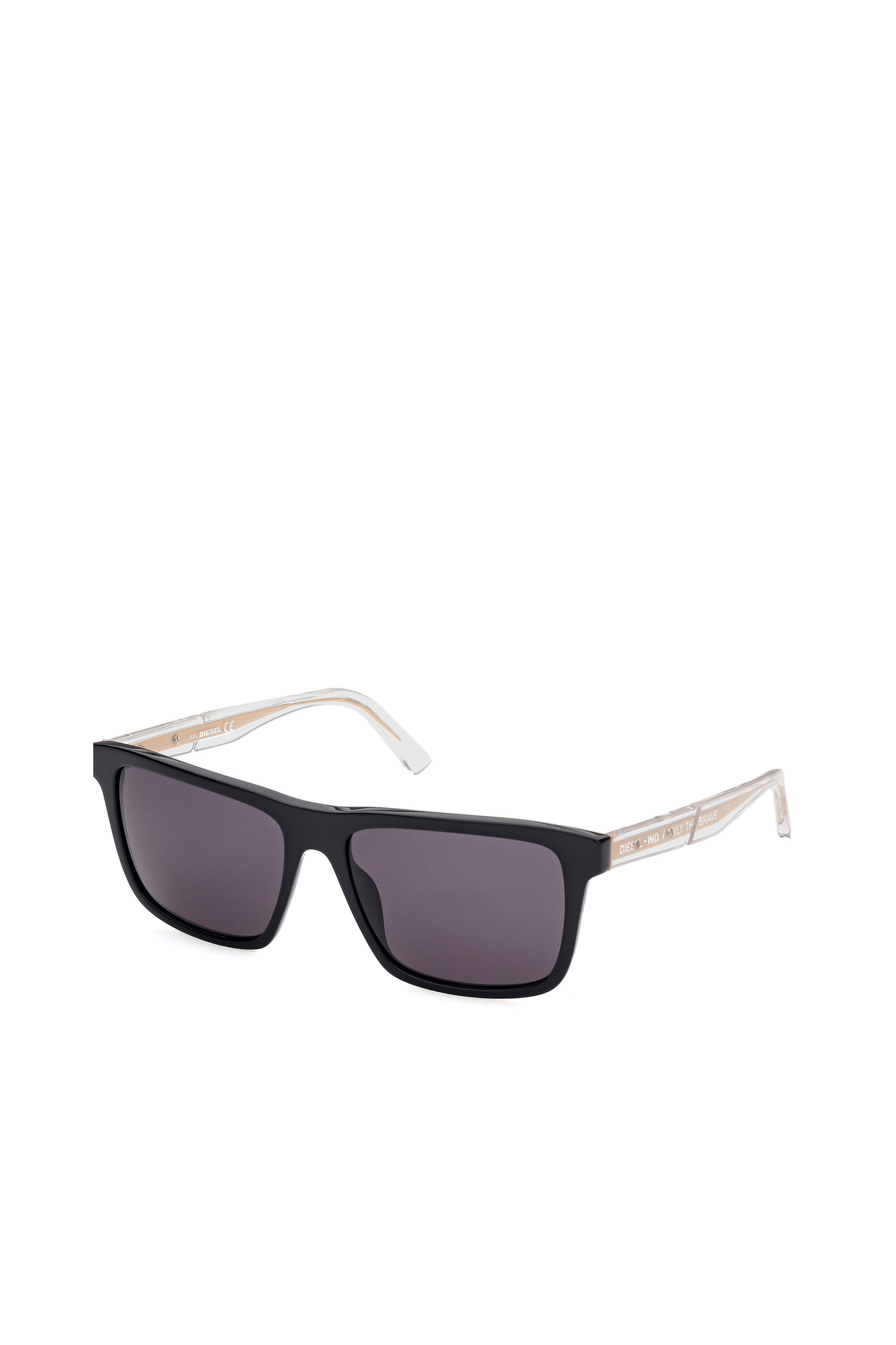 Diesel - DL0349, Herren Quadratische Sonnenbrille in Schwarz - 2