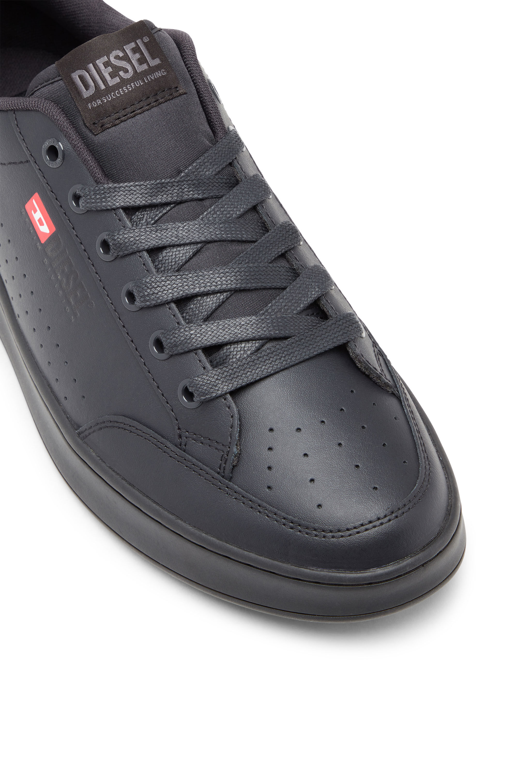 Diesel - S-ATHENE VTG, Herren S-Athene-Low Top-Sneakers aus Leder und Nylon in Schwarz - 6