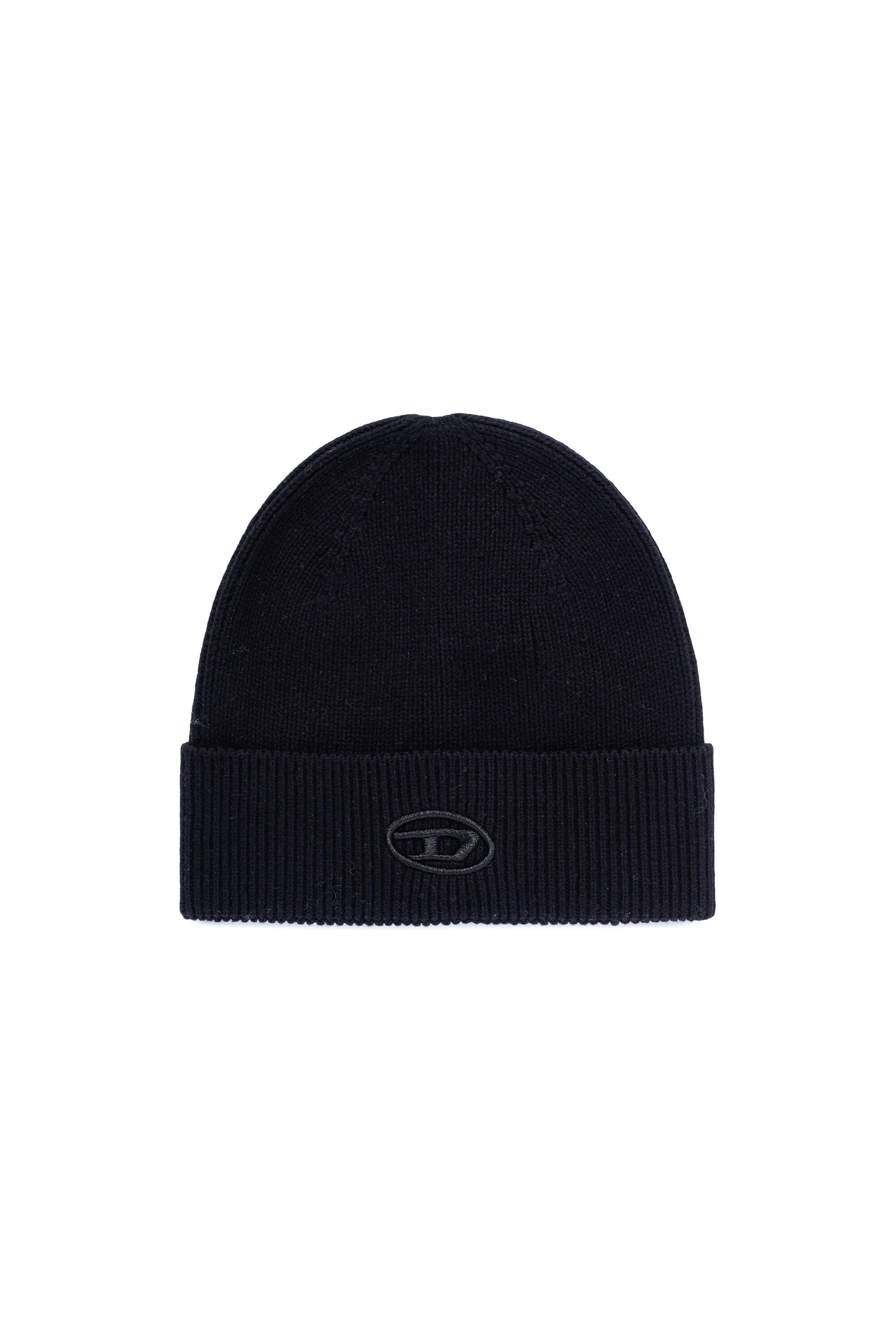 K-CODER-FULLY B: Gerippte Beanie-Mütze mit D-Stickerei | Diesel