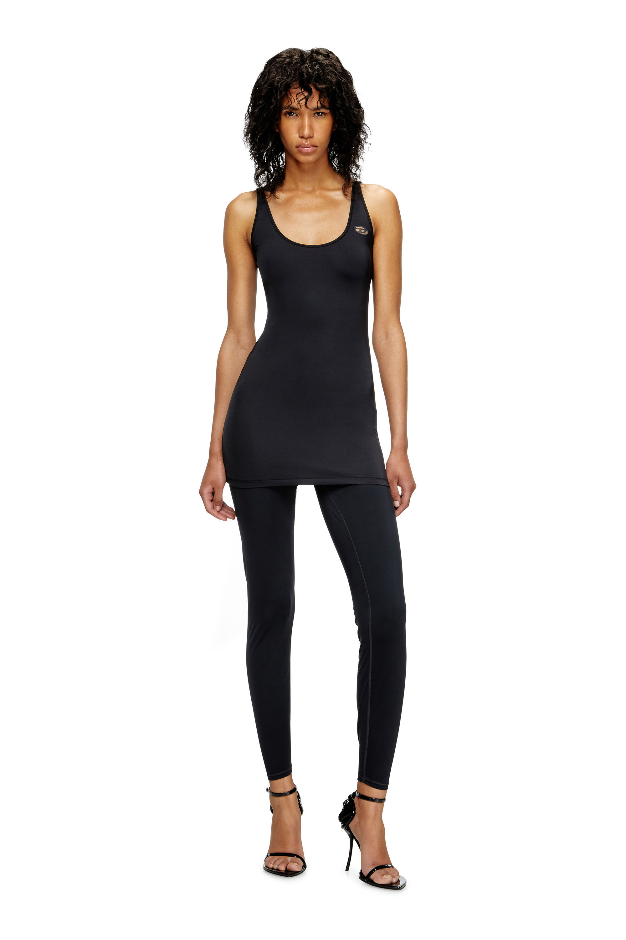Diesel - FRANKIE-UTLT, Damen Stretch-Trägerkleid in Schwarz - 1