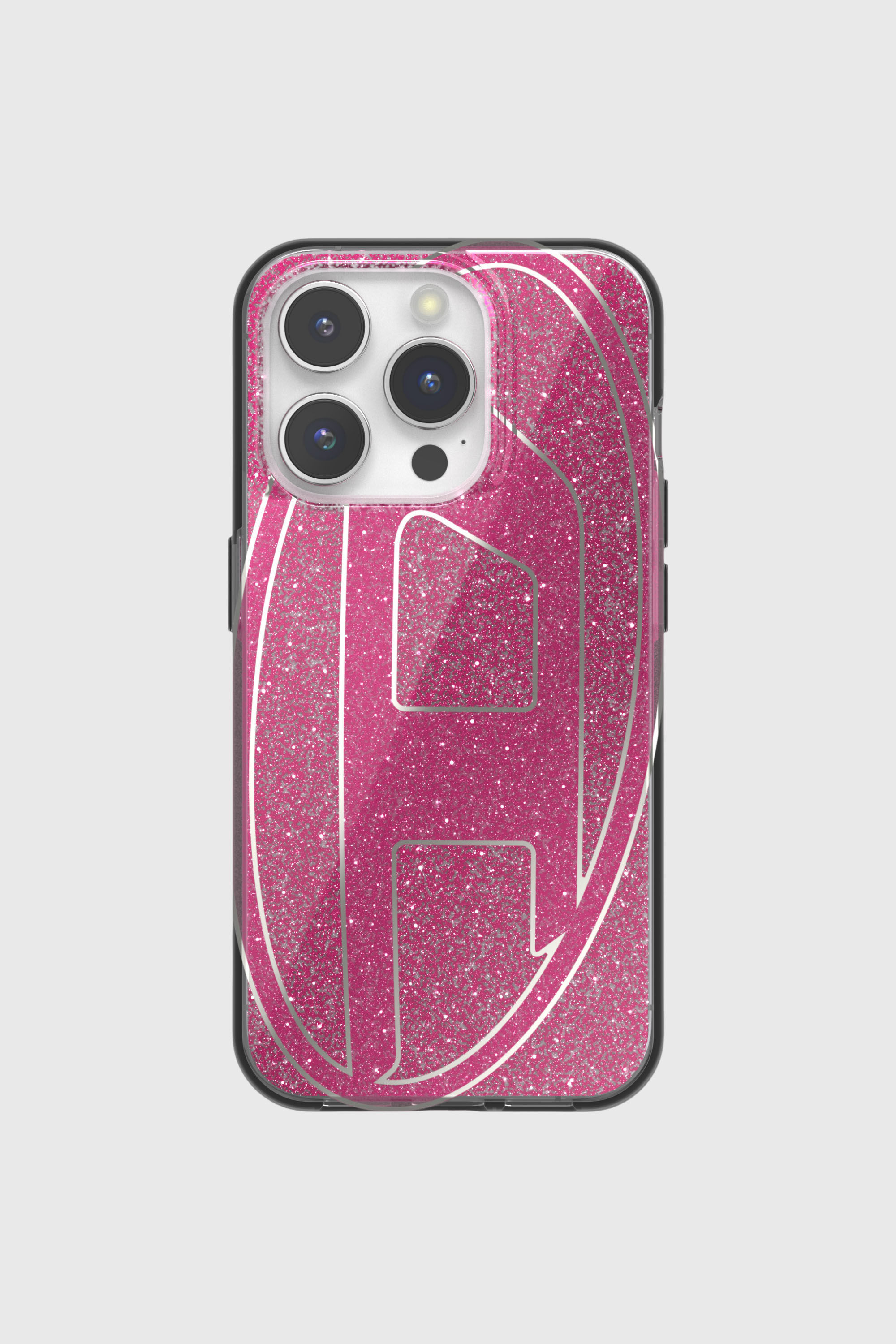 Diesel - 60036 AOP CASE, Unisex Glitter Case f&uuml;r iP 15 Pro in Rosa - 2