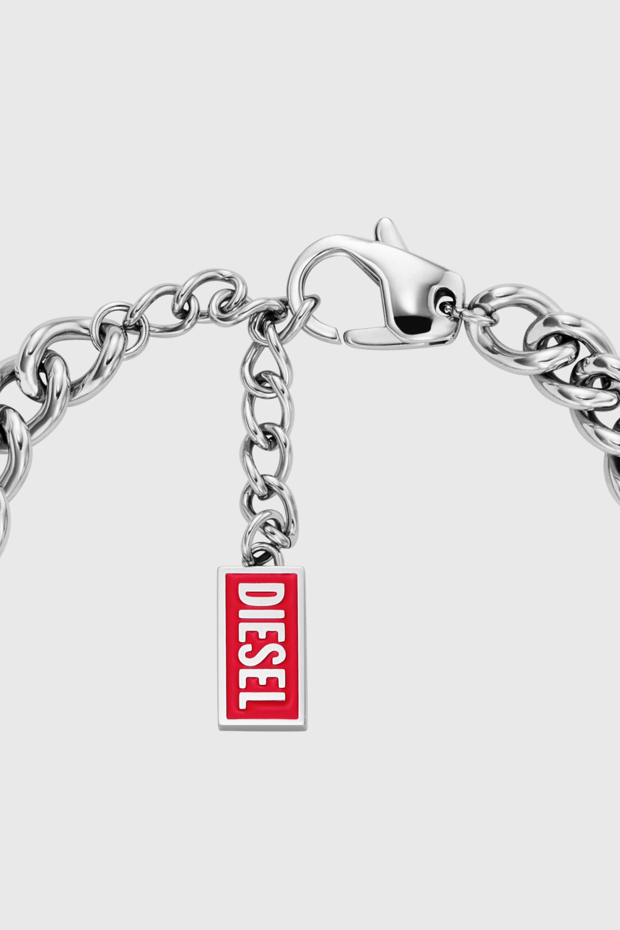 Diesel - DX166840 JEWELLERY, Unisex Armband aus Edelstahlkette in Silber - 2