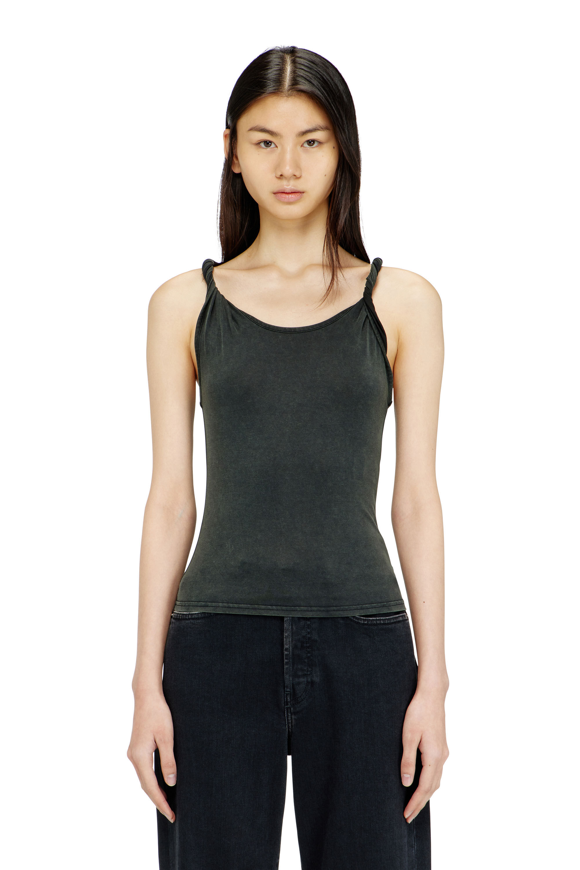 Diesel - T-TWY-S1, Damen Tanktop mit gedrehten Tr&auml;gern in null - 3