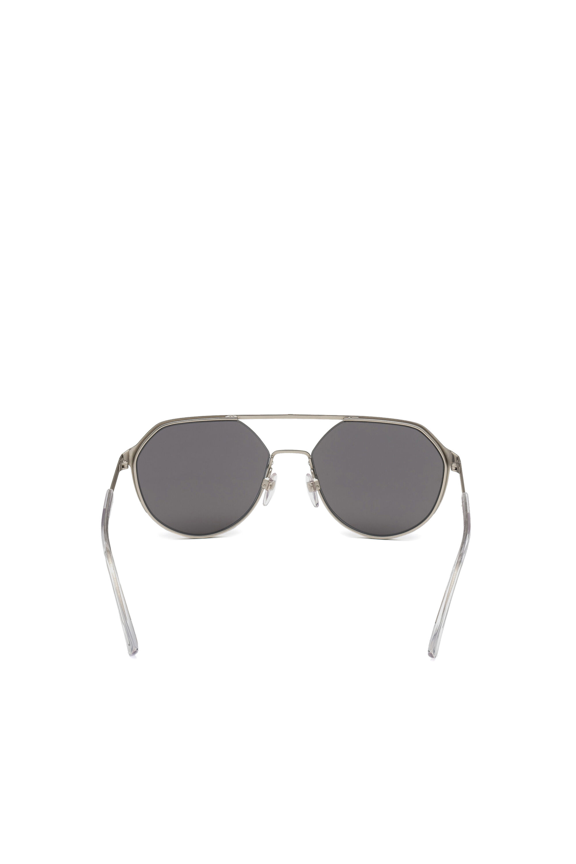Diesel - DL0324, Herren Abgerundetes Brillengestell aus Metall in Grau - 3