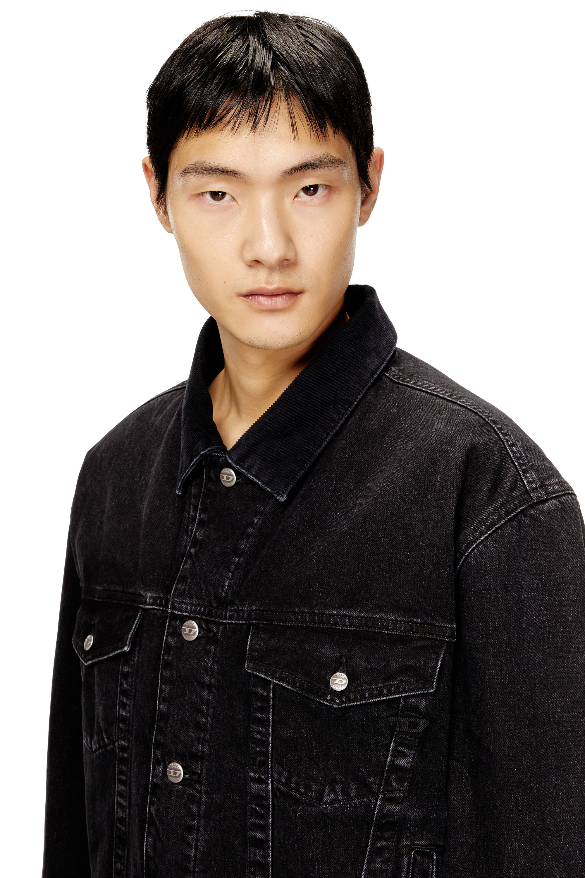 Diesel - D-RANGER-T, Unisex Gesteppte Truckerjacke aus Denim in null - 5