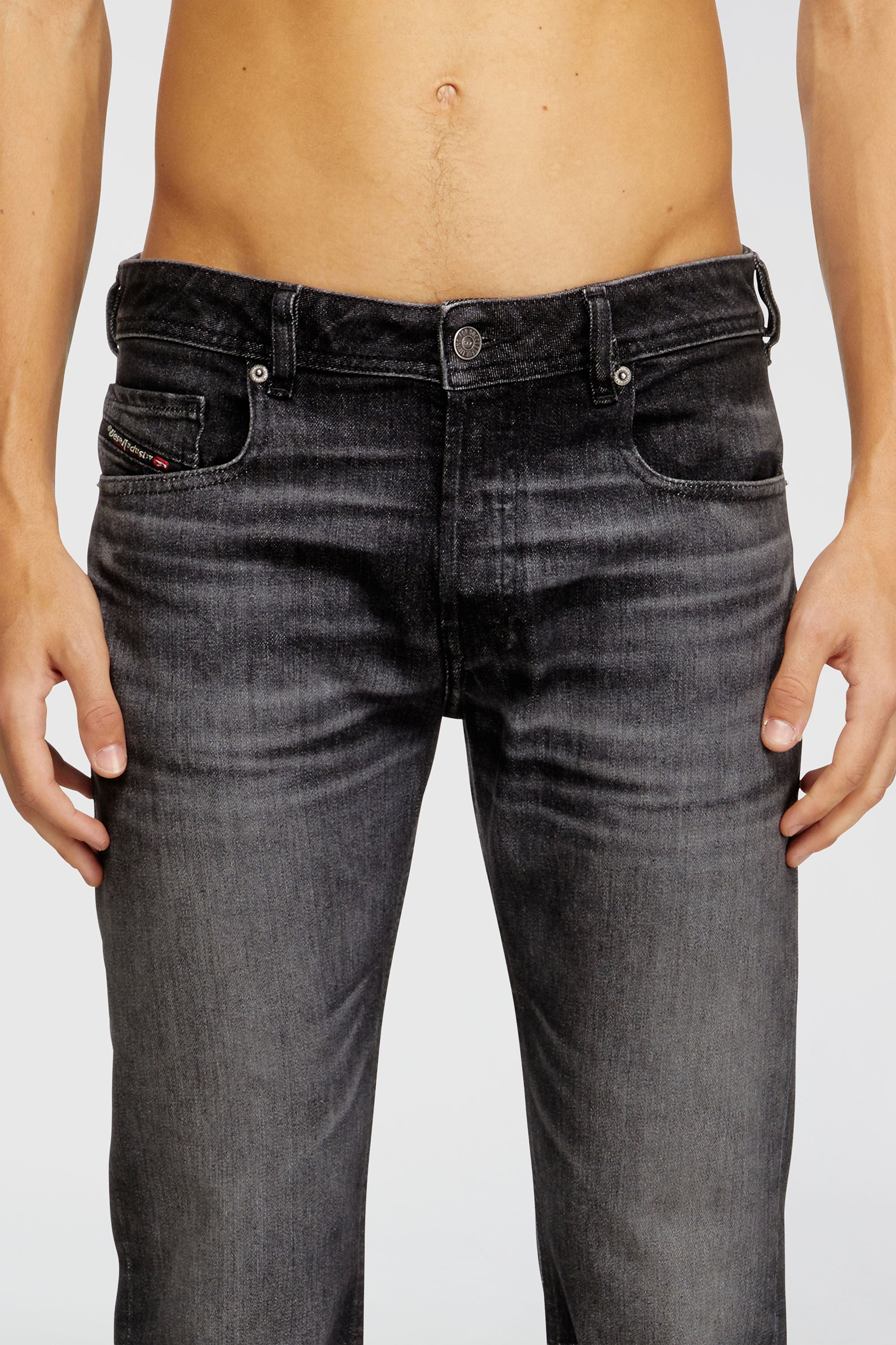 Diesel - Herren Bootcut Jeans 2007 Zatiny 09N48, Schwarz/Dunkelgrau - 7