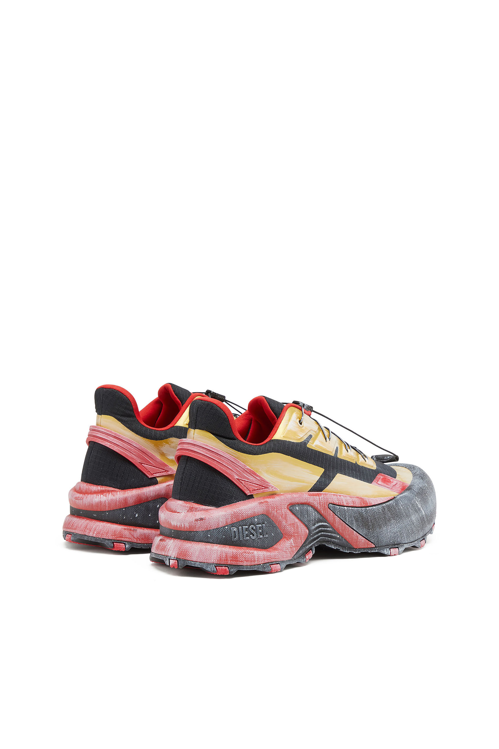 Diesel - D-CAGE RUNNER, Herren D-Cage-Distressed Chunky-Sneaker aus Ripstop in Bunt - 3