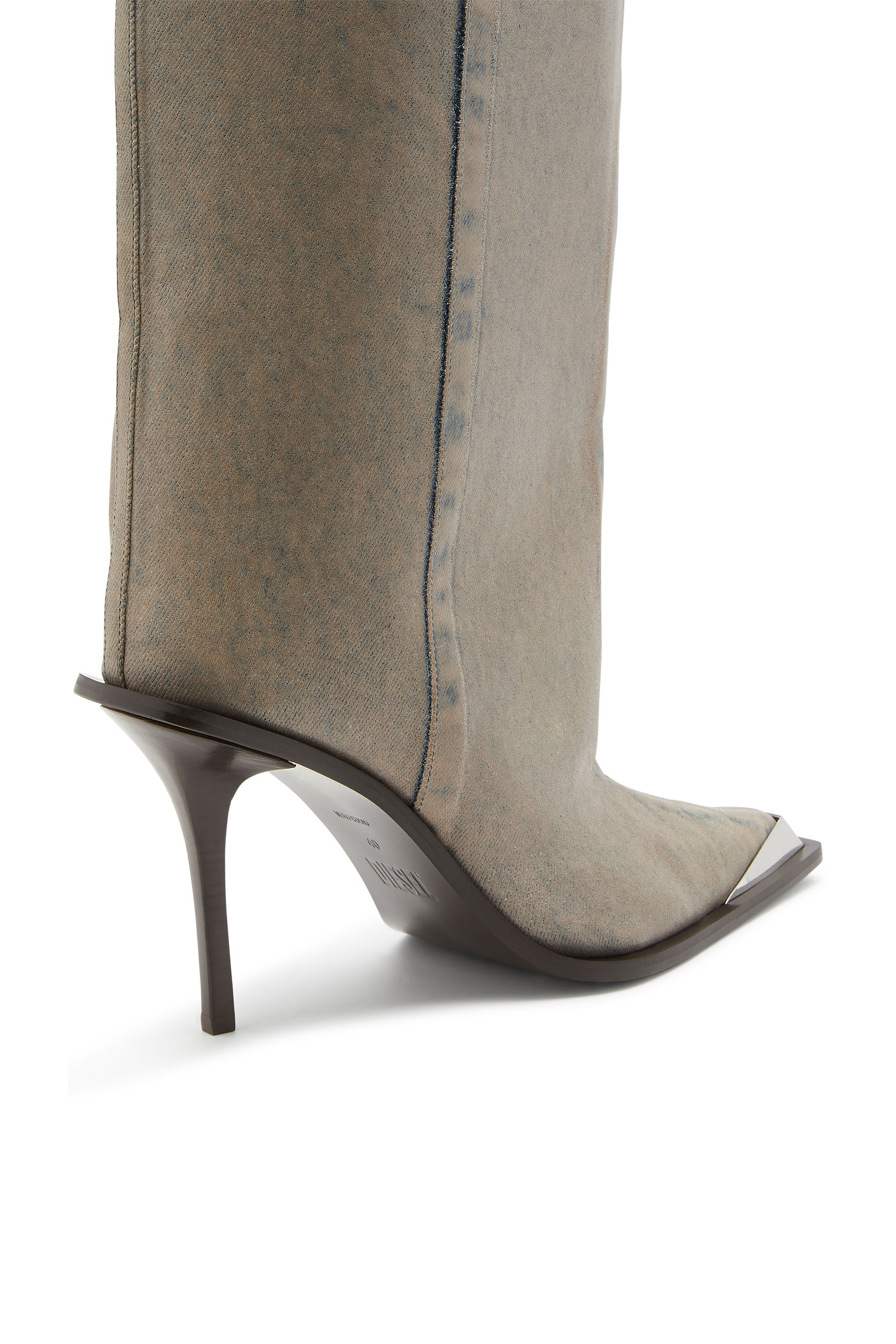 【楽天ランキング1位】 Beige | Denim solarisiertem beschichtetem aus Stiefel D-Tona-Kniehohe Damen  Diesel | テープ・マスキングテープ