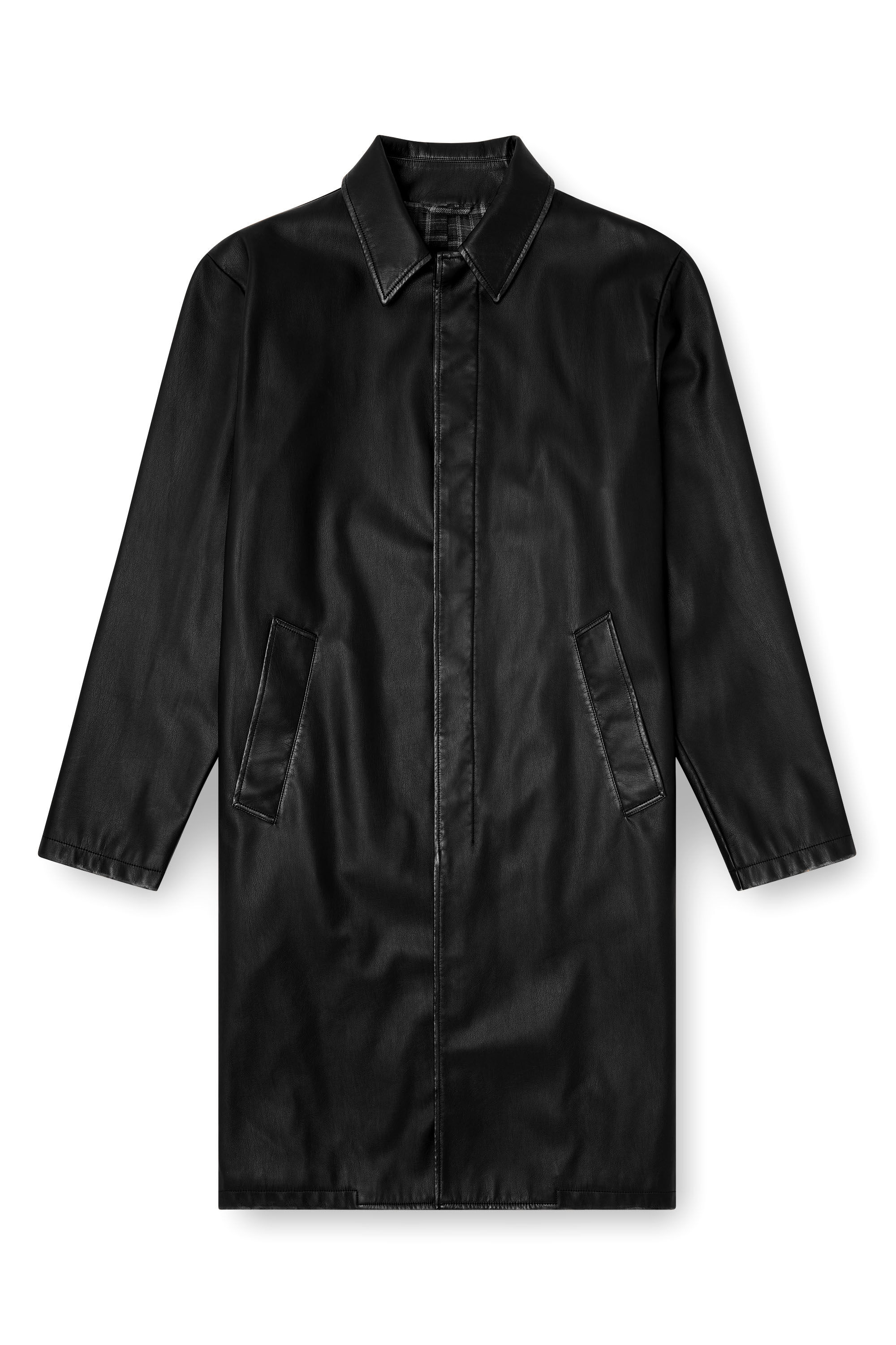 Diesel - J-RIVERS, Herren Automantel in vielgetragener Optik mit Futter aus Flanell in Schwarz - 2