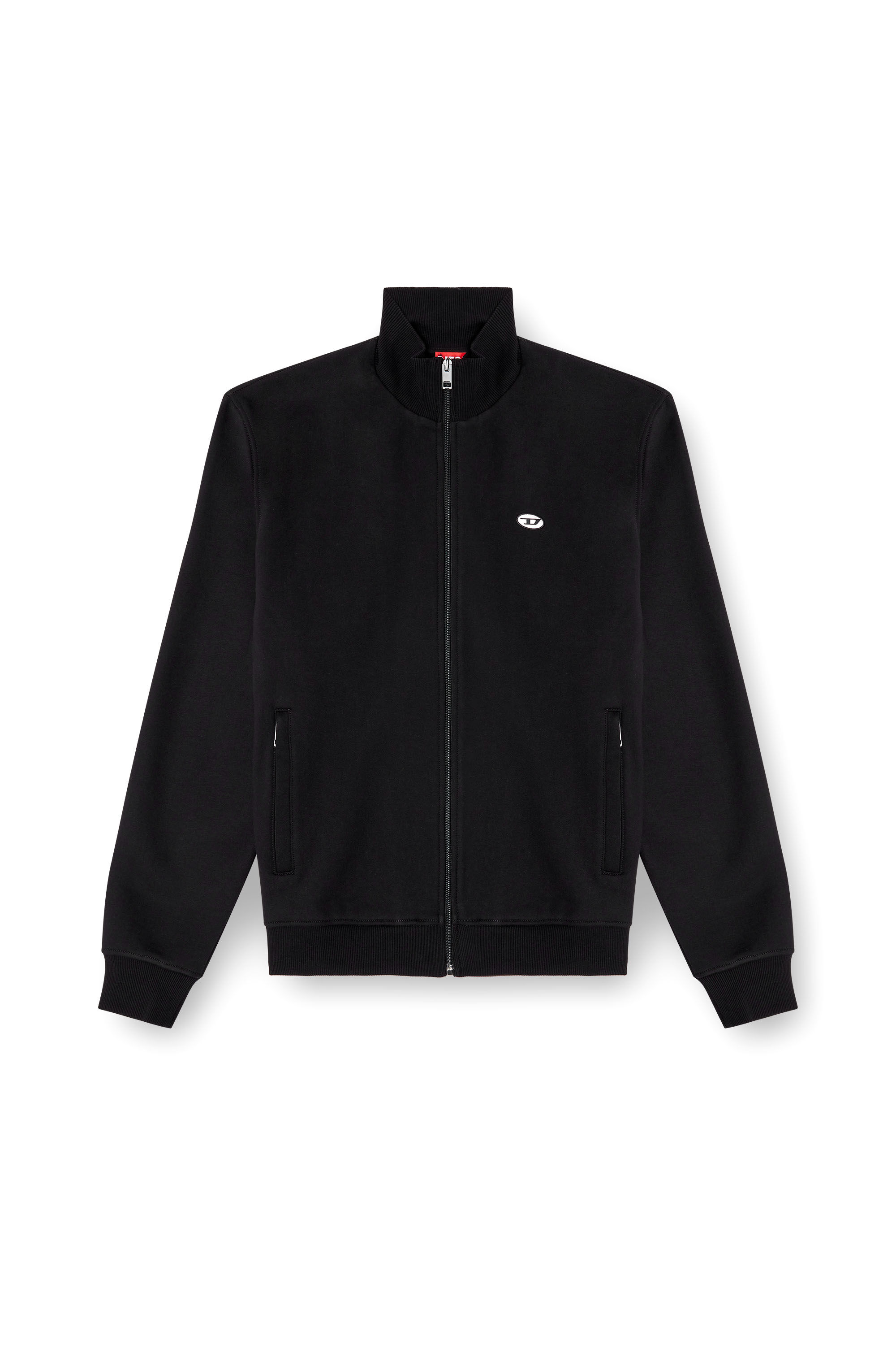 Diesel - S-LOCK-DOVAL-PJ, Herren Track-Jacke mit Oval D-Patch in Schwarz - 2