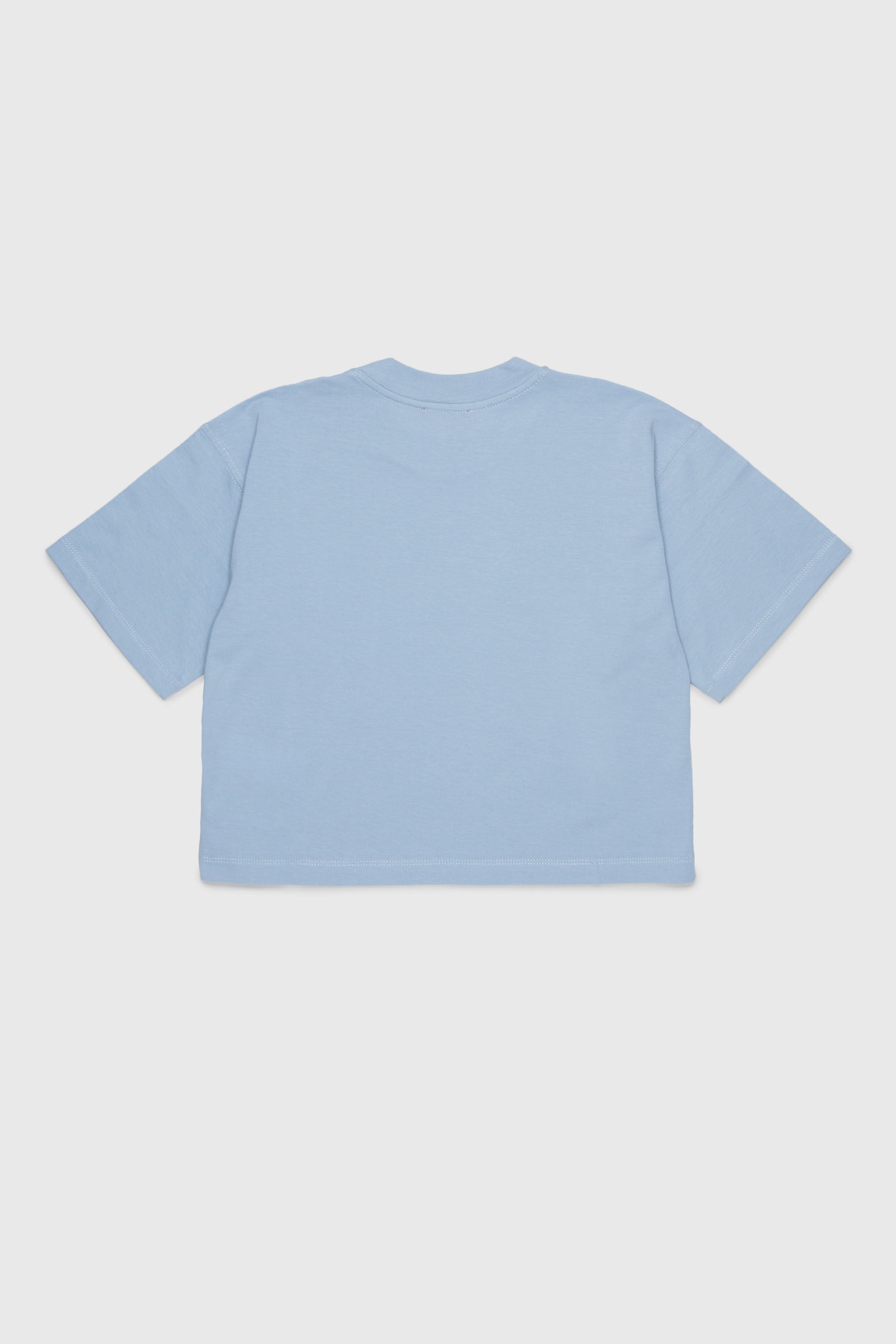 Diesel - TLIXIN, Damen Cropped T-shirt mit Oval D Logo in Hellblau - 2