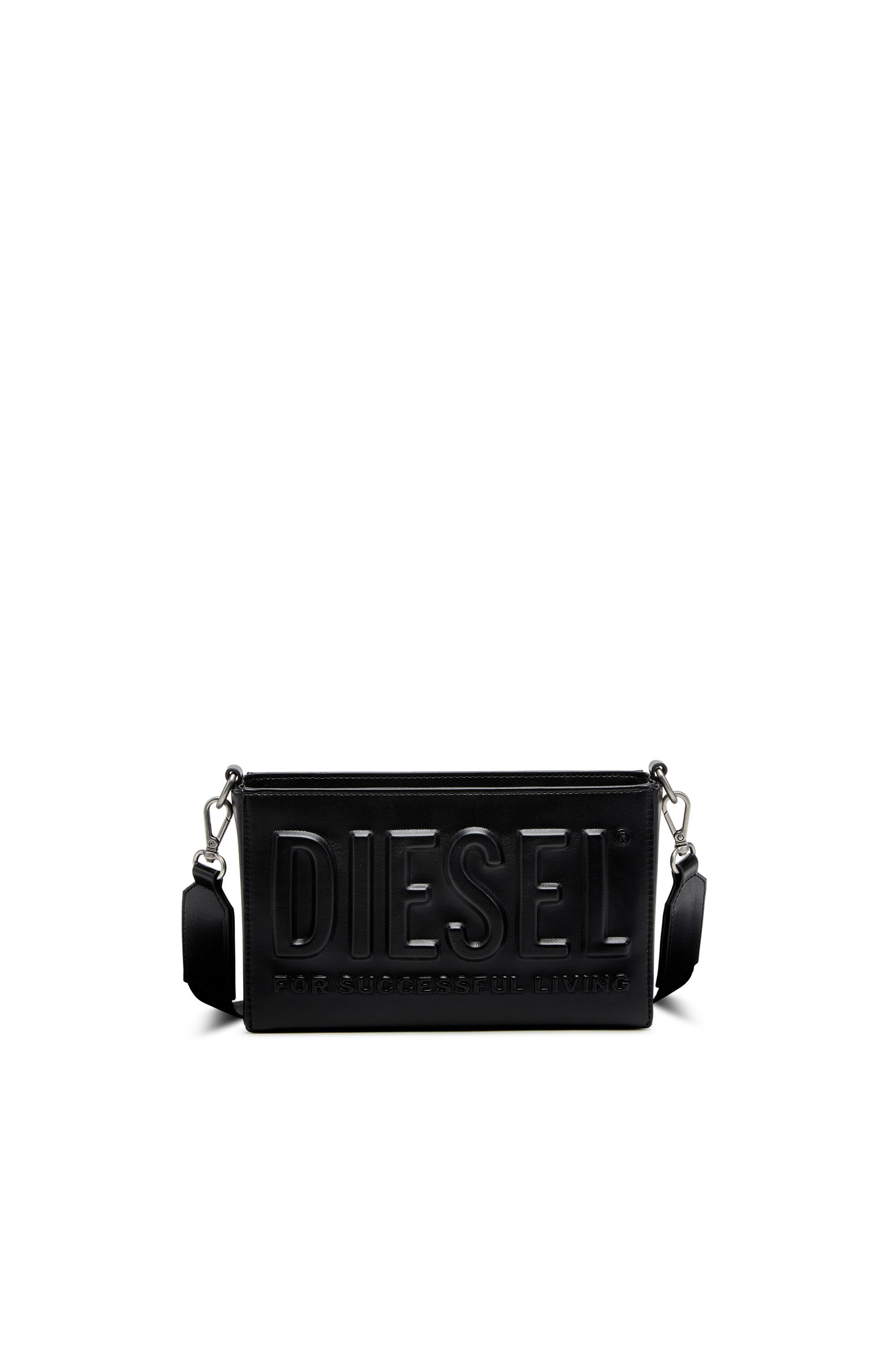 Diesel - DSL 3D CAMERA BAG, Herren Dsl 3D-Camera Bag aus PU mit Logo-Prägung in Schwarz - 1