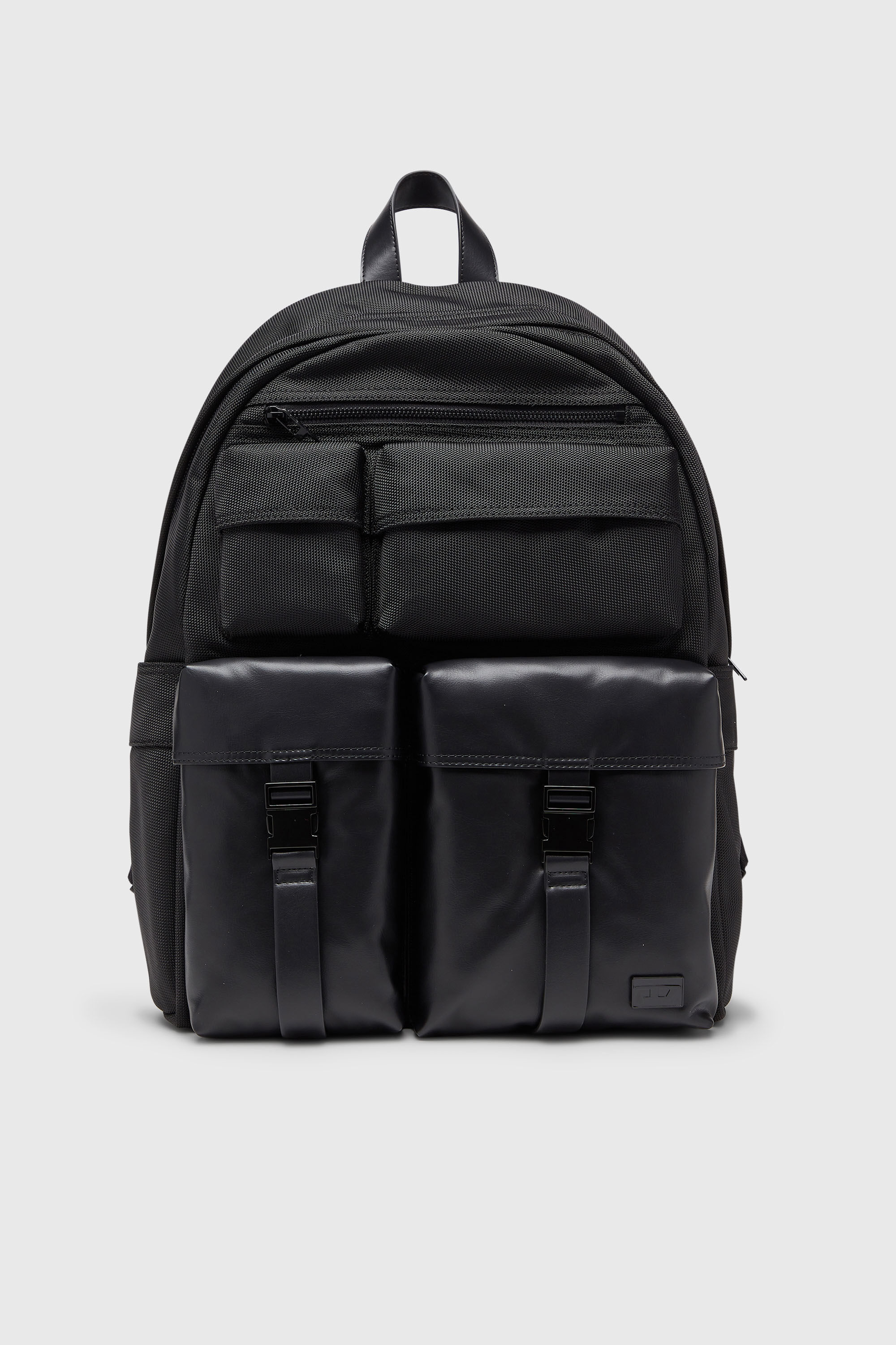 Diesel - MULTI-PKTS BACKPACK X, Unisex Multi-Pkts - Rucksack aus Nylon mit Fronttaschen in Schwarz - 1