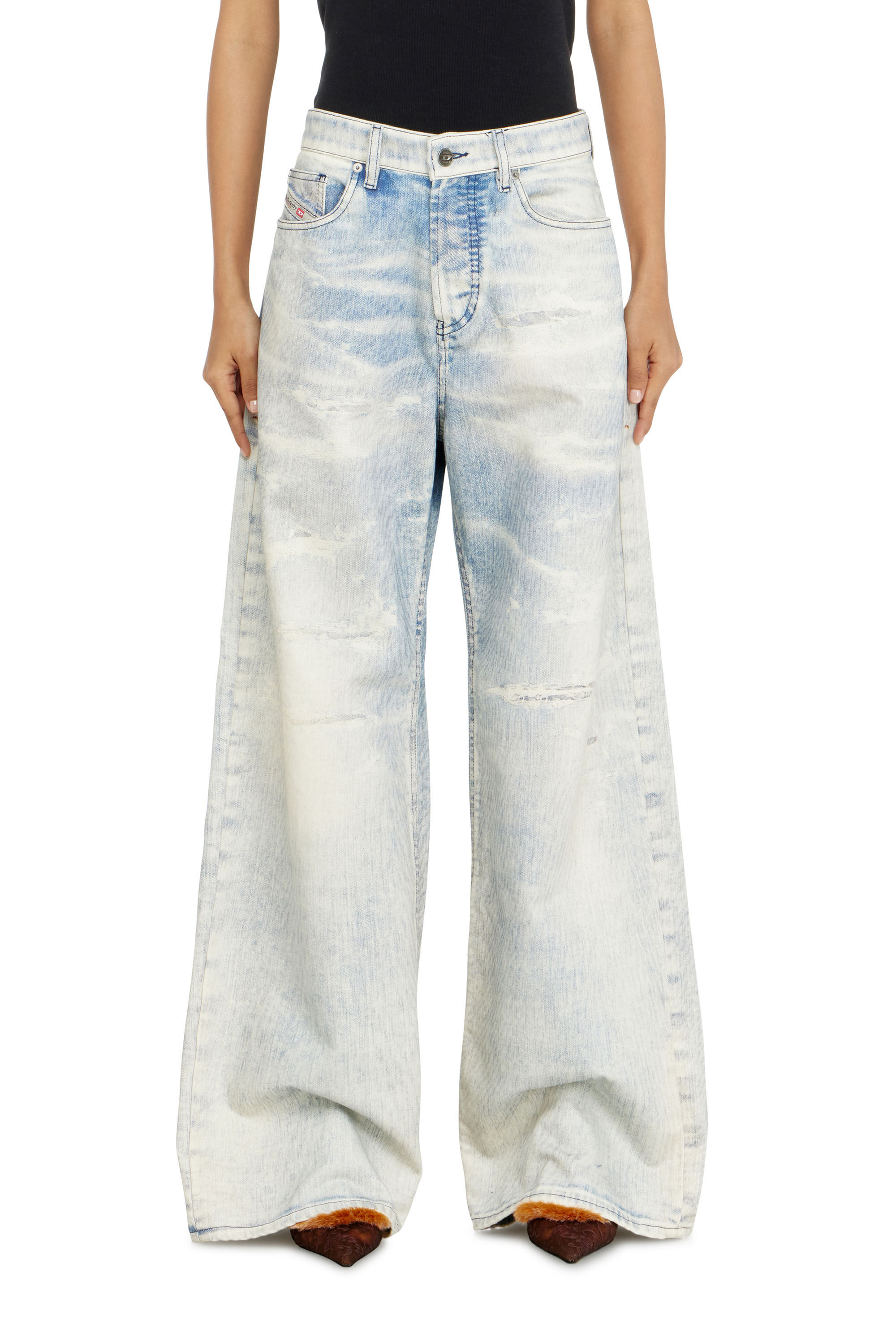 Diesel - Damen Relaxed Jeans 1996 D-Sire 09R69, Hellblau - 4