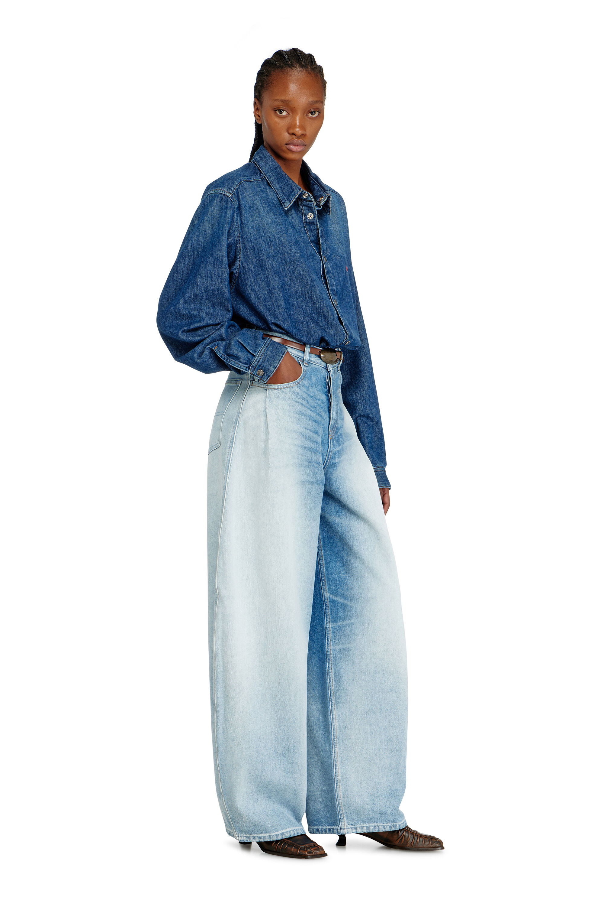 Diesel - Damen Relaxed Jeans 1987 D-Khelz 007EE, Hellblau - 2