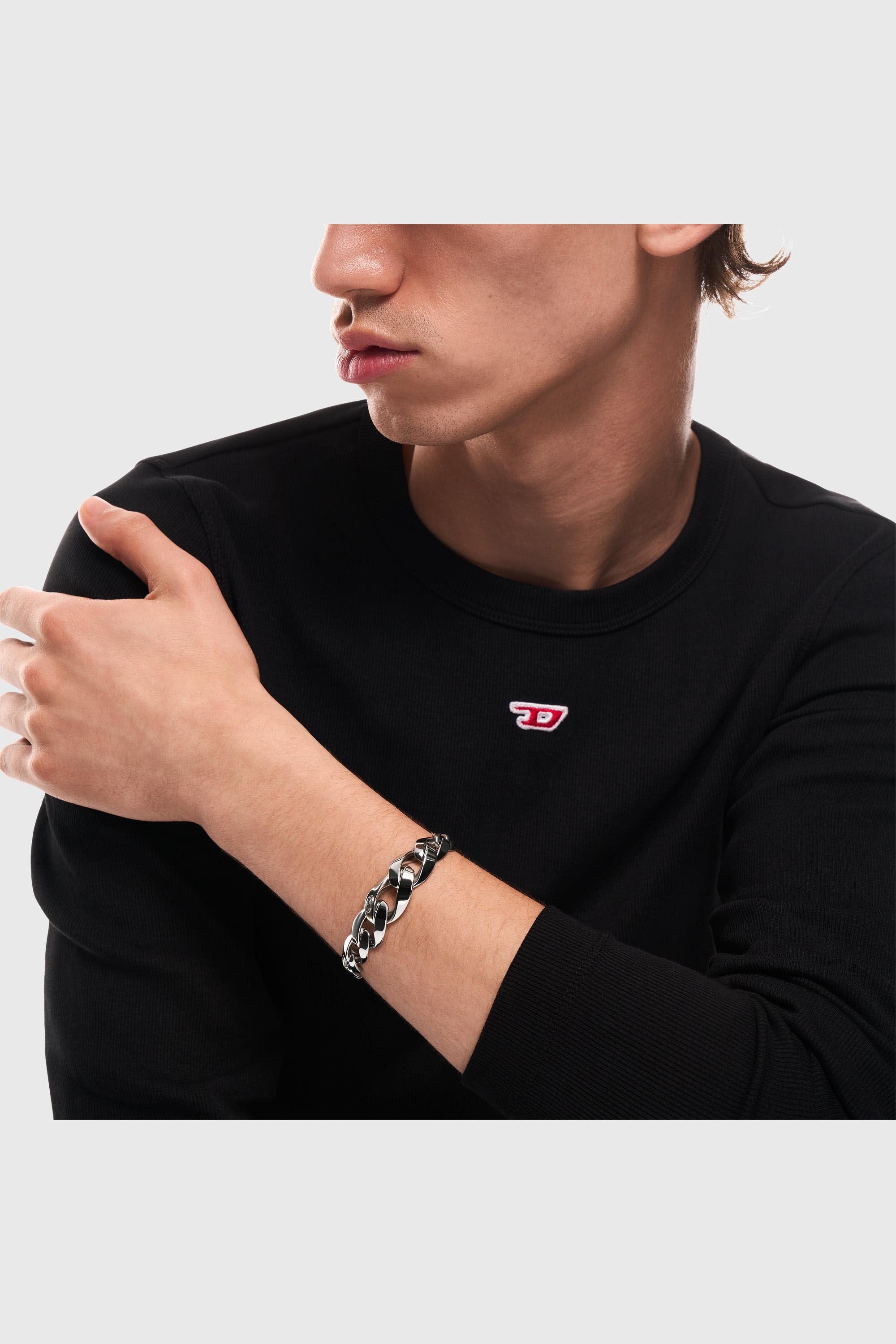 Diesel - DX1721040, Unisex Kettenarmband aus Edelstahl in Silber - 4