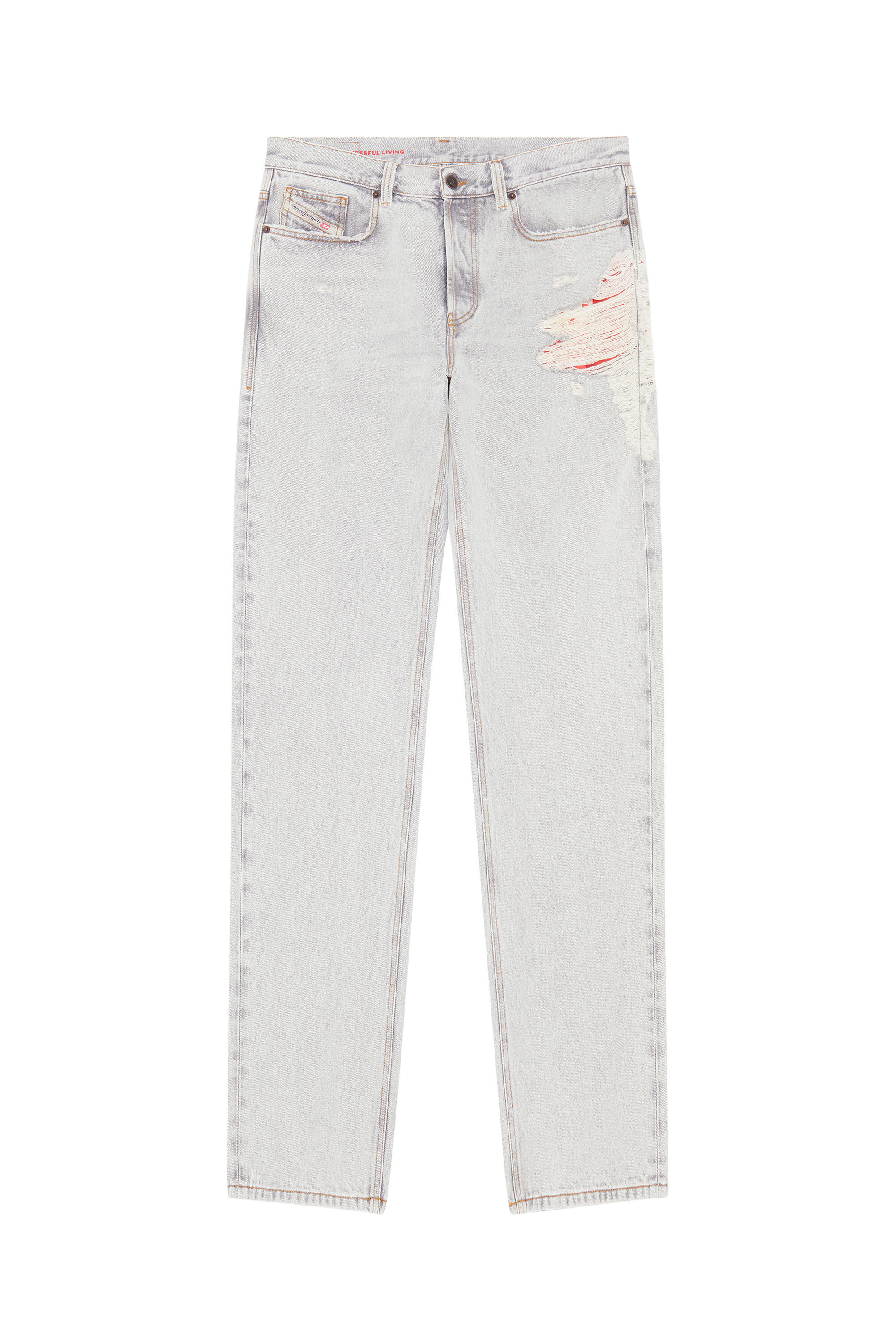 Diesel - 2010 D-Macs 007D9 Straight Jeans, Hellgrau - Image 2