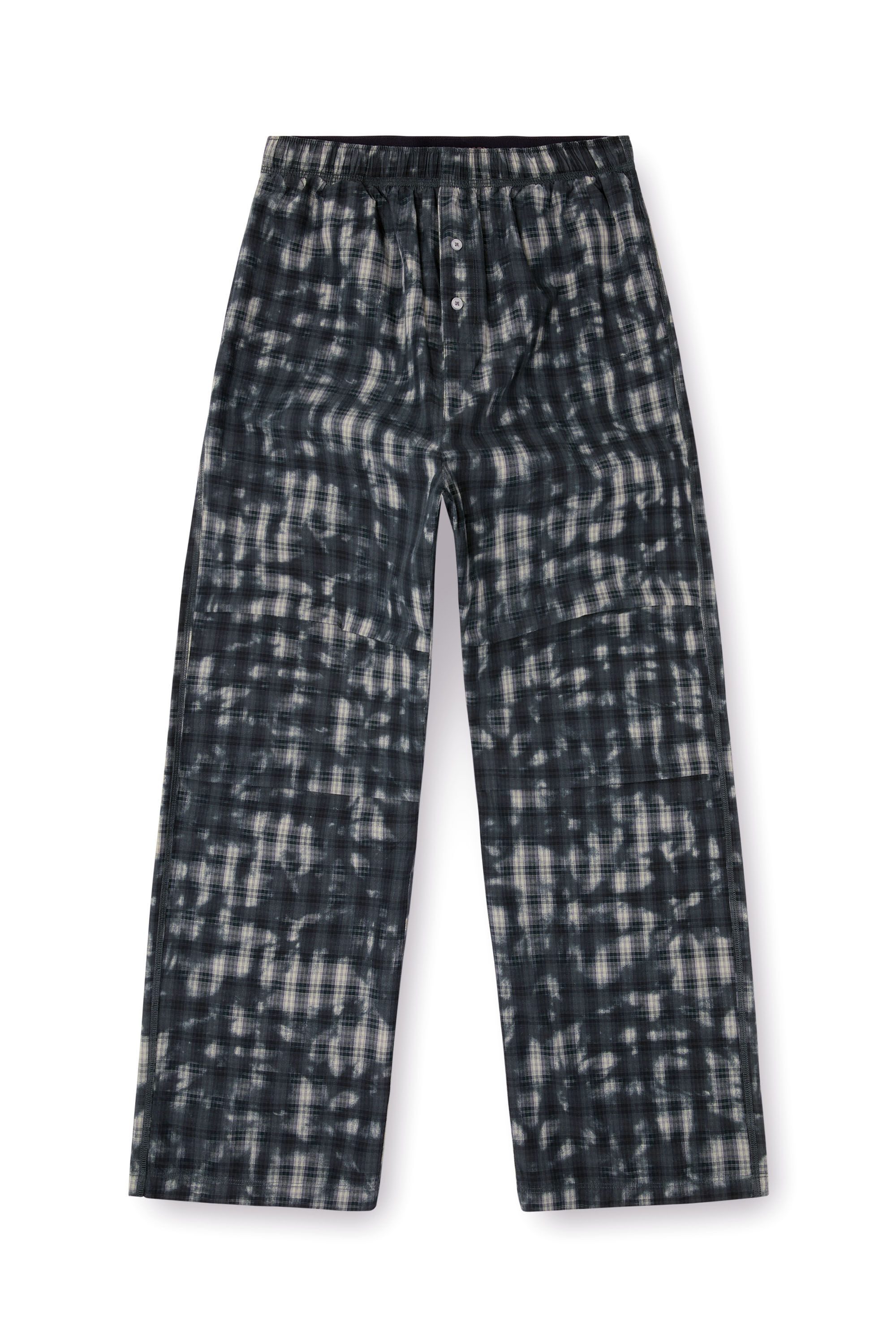 Diesel - VINCE-UTLT, Unisex's Pyjama bottoms with check print in Dark Green - 1