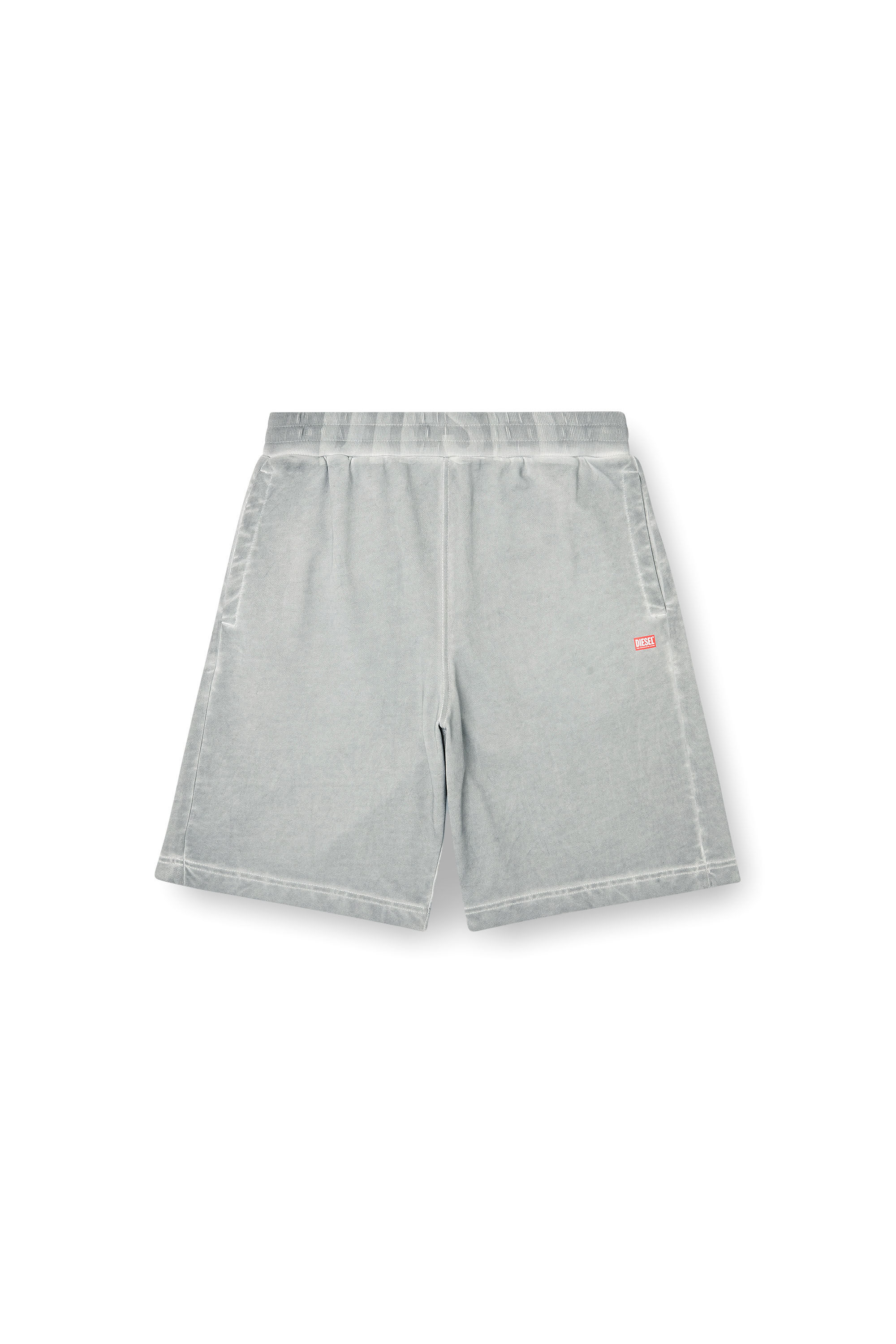 Diesel - P-CROWN-V1, Herren Pigmentgef&auml;rbte Sweatshorts in Grau - 2