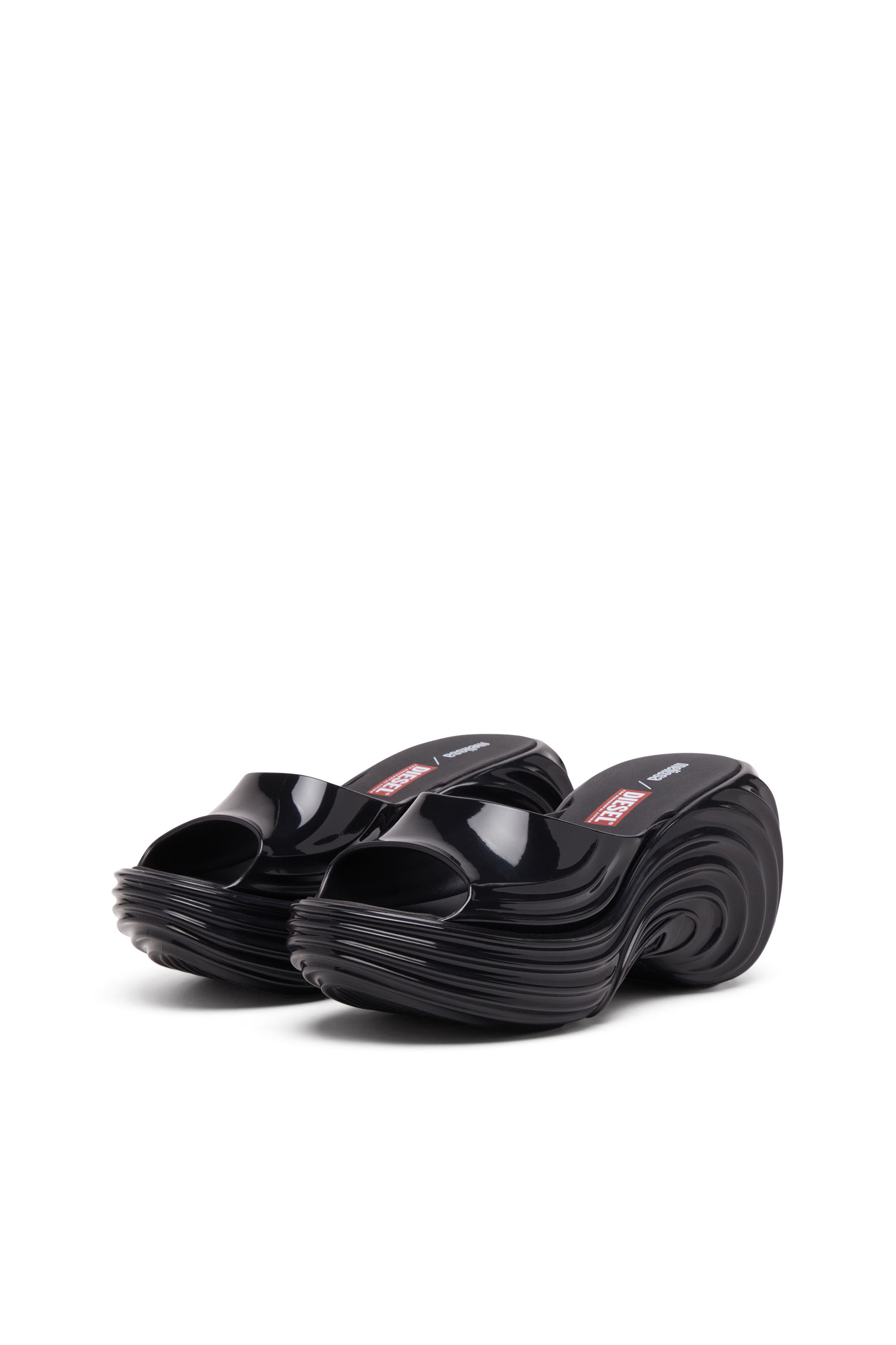 Diesel - MELISSA QUANTUM PLATFORM, Damen Plateau-Pantolette aus Melflex® in Schwarz - 9