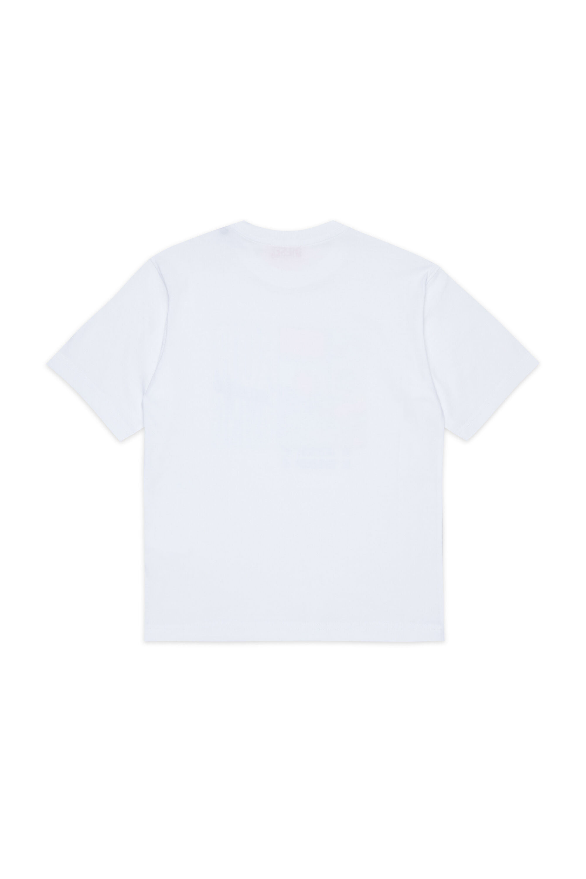 Diesel - TFOR OVER, Herren Baumwoll-T-Shirt mit photo print in Wei&szlig; - 2
