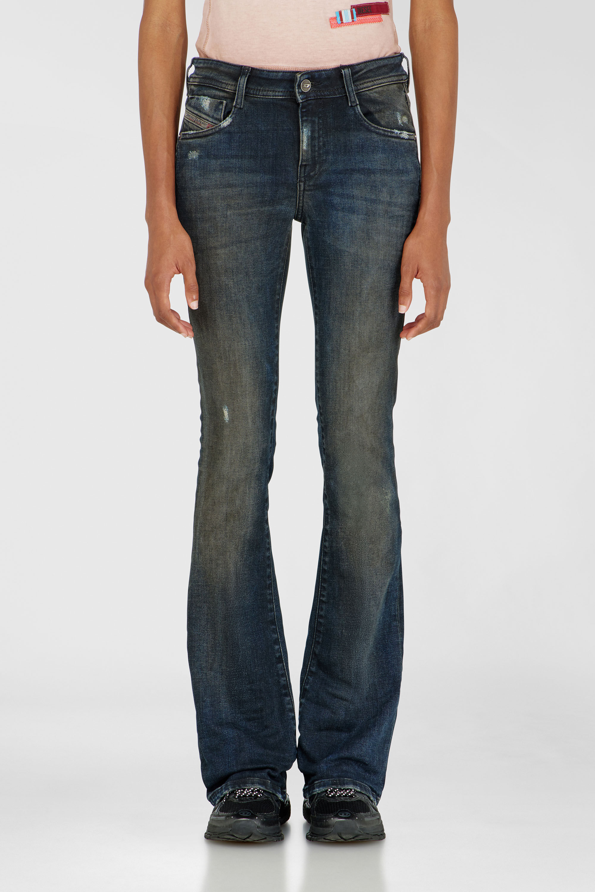 Diesel - Damen Bootcut Jeans 1969 D-Ebbey 09P69, Dunkelblau - 4