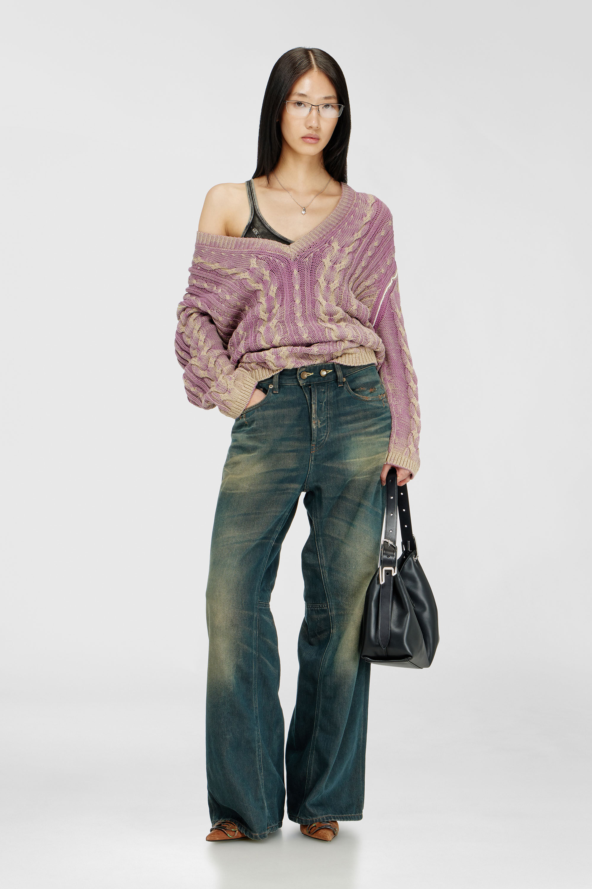 Diesel - Damen Relaxed Jeans 1996 D-Sire 09P85, Dunkelblau - 1