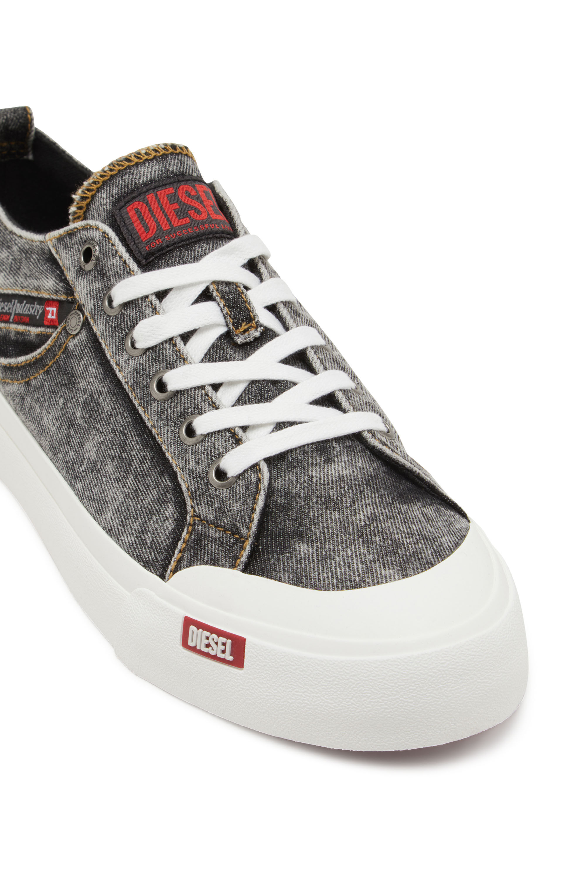Diesel - S-ATHOS NMD LOW, Herren S-Athos-Sneakers aus Denim mit Taschendetail in Schwarz - 5
