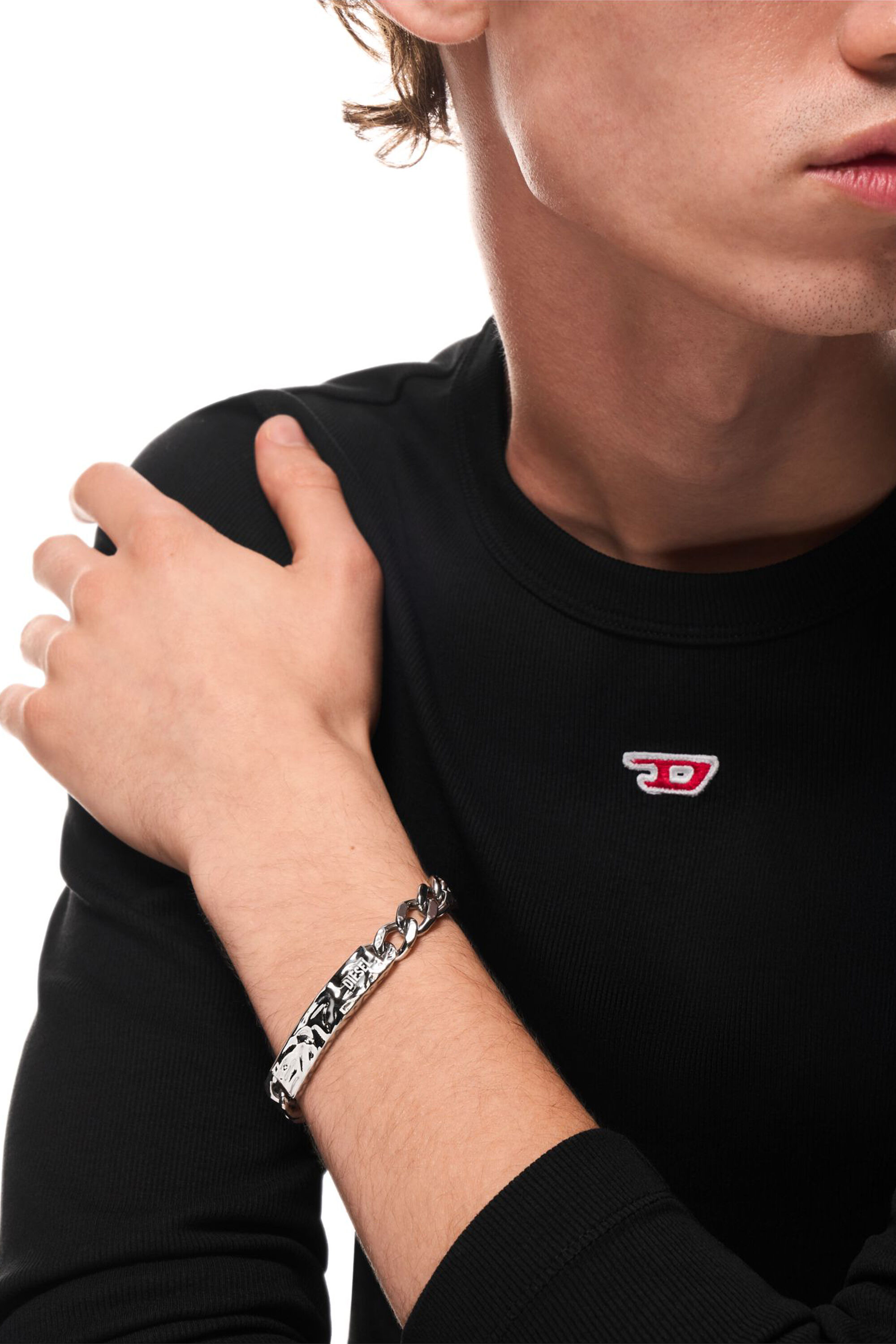 Diesel - DX1732040, Unisex ID-Armband aus Edelstahl in Silber - 6