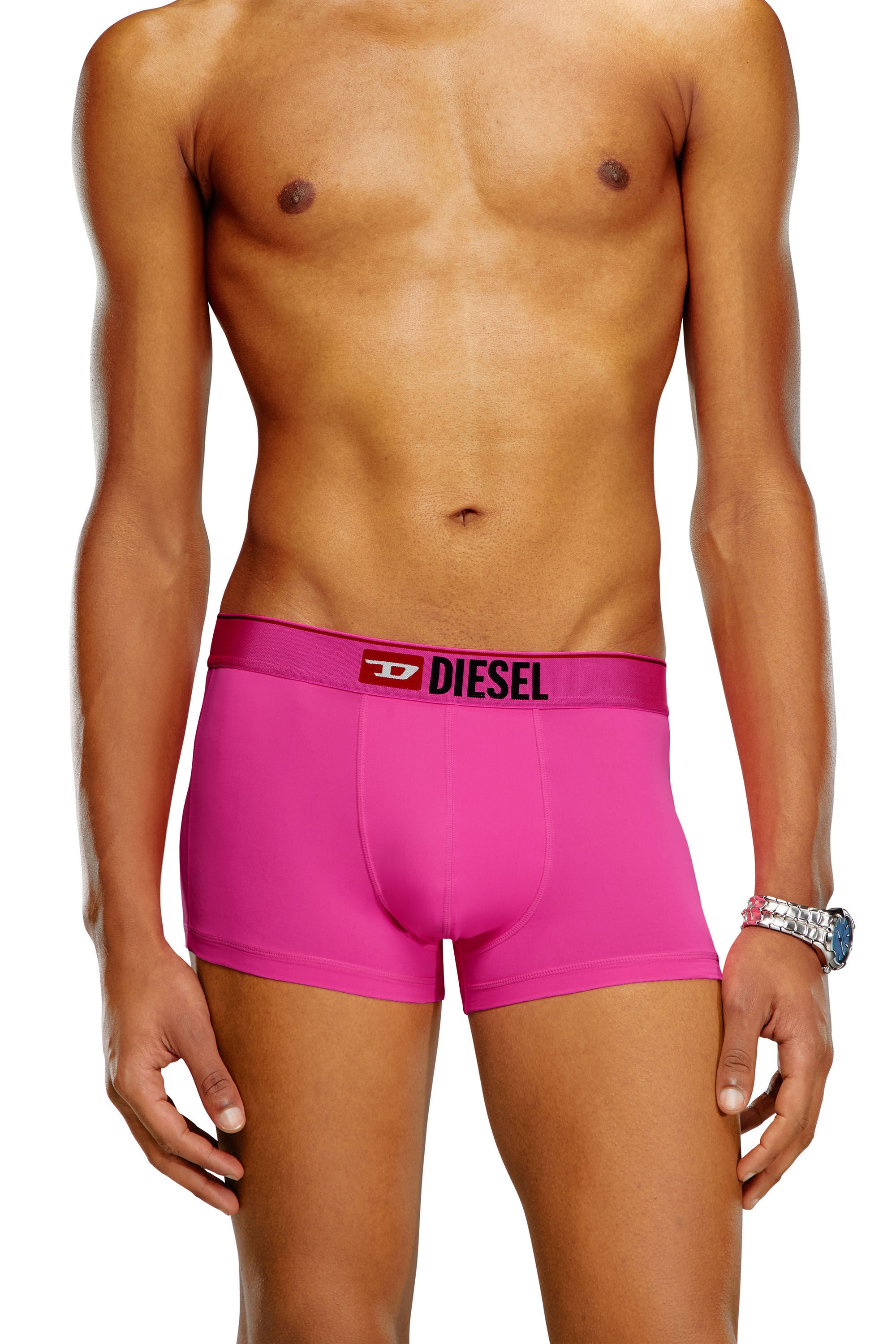 Diesel - UMBX-DAMIEN-CUT, Man Microfibre boxer briefs in Pink - Image 3