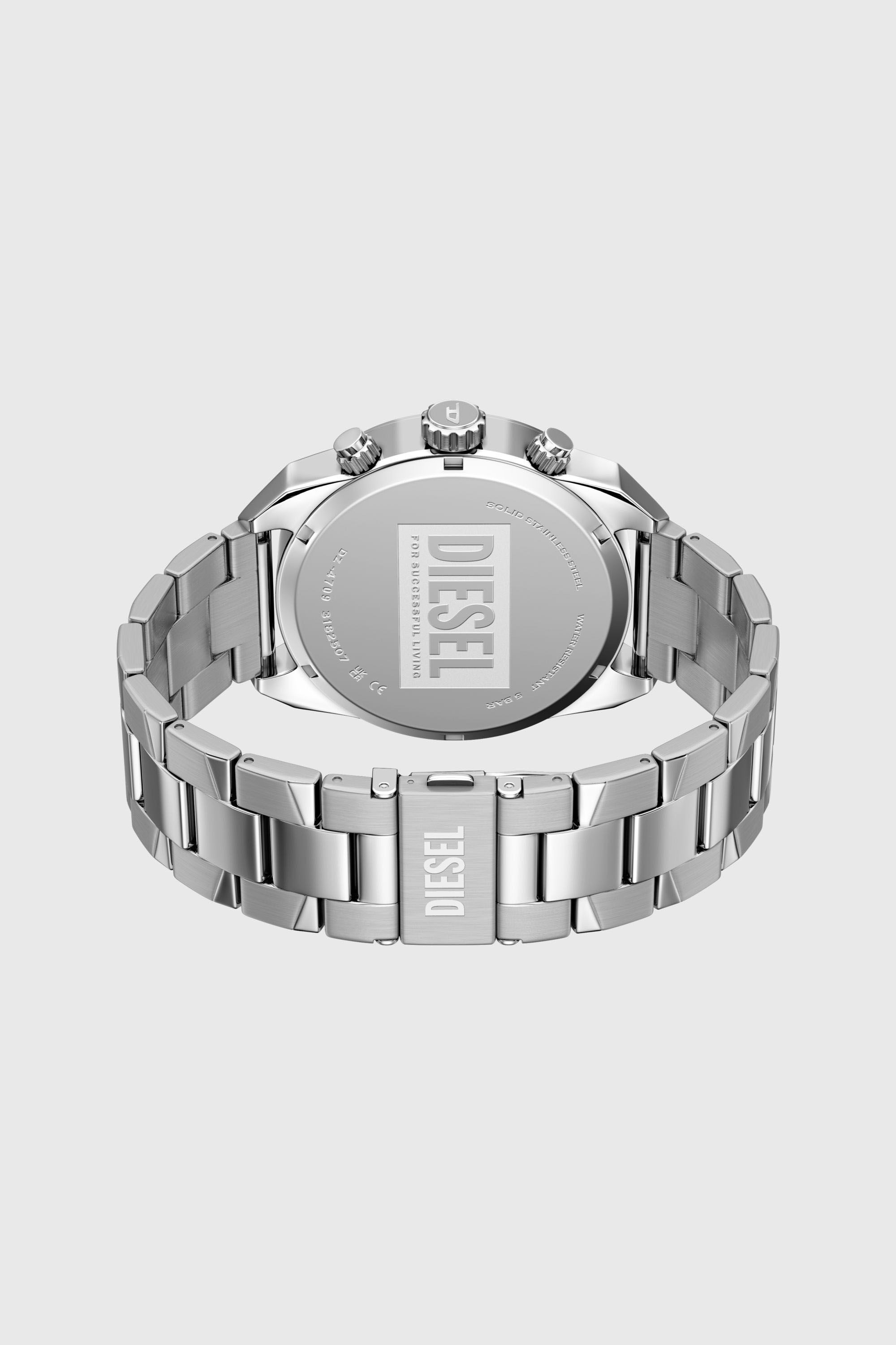 Diesel - DZ4709 WATCH, Herren Spiked Edelstahluhr mit Nieten in Silber - 6